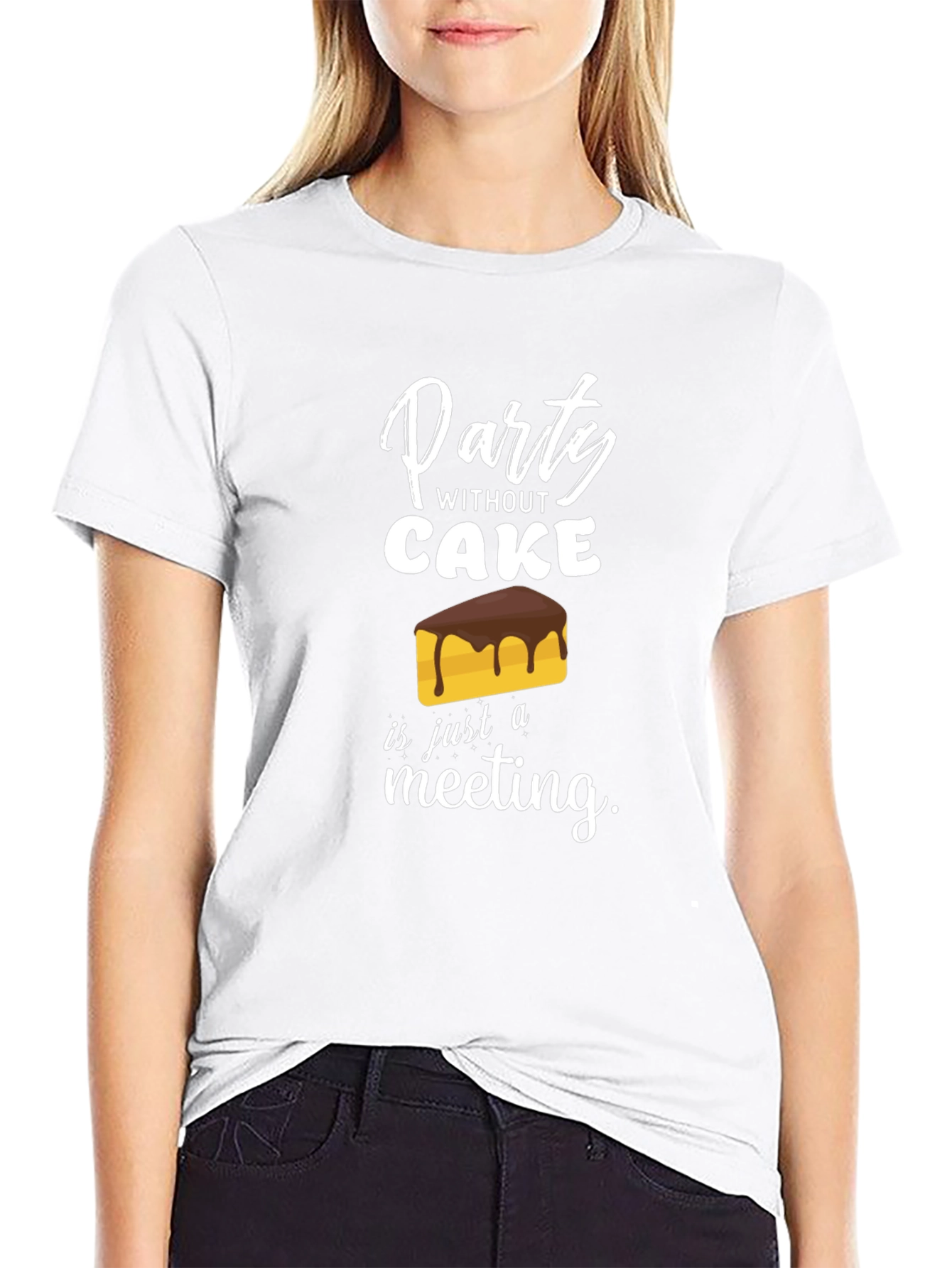Party Without Cake T-Shirt Funny Foodie Tee