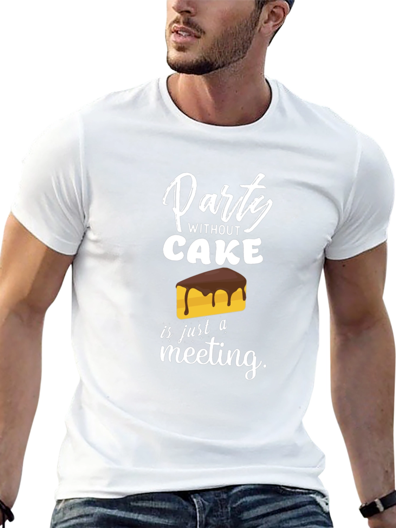 Party Without Cake T-Shirt Funny Foodie Tee