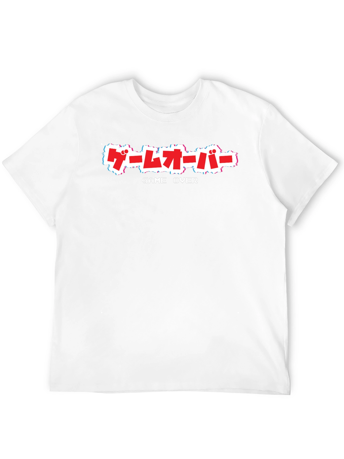 Game Over Glitch Style T-Shirt