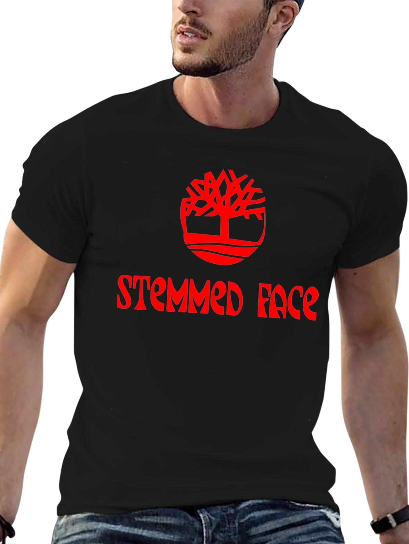 Statement T-Shirt - Stemmed Face Design