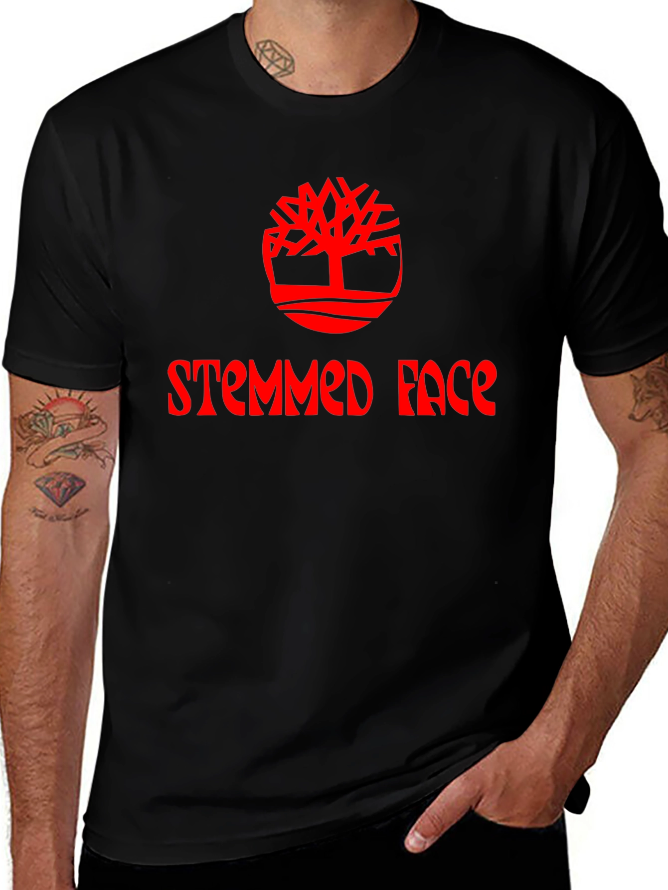 Statement T-Shirt - Stemmed Face Design