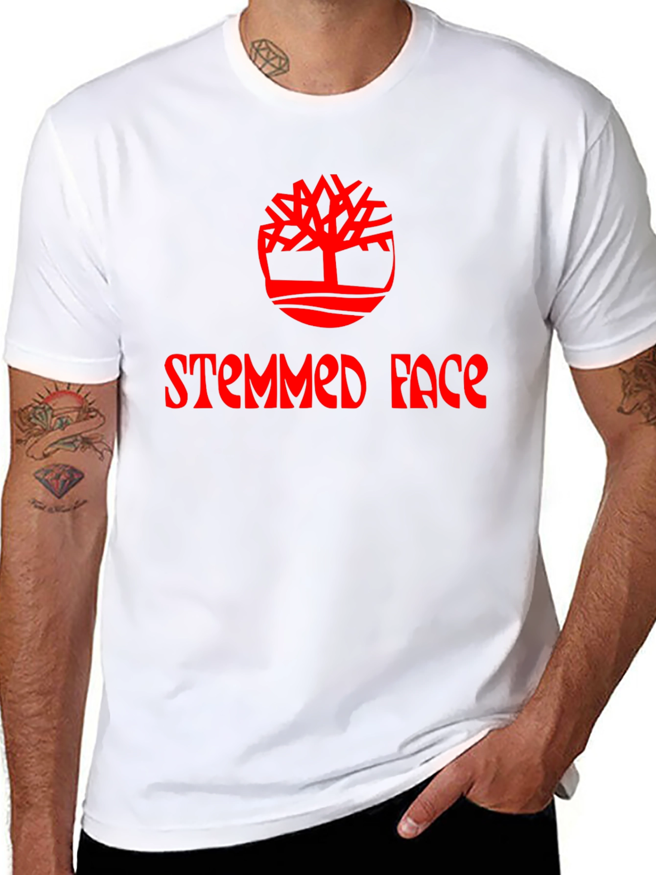 Statement T-Shirt - Stemmed Face Design