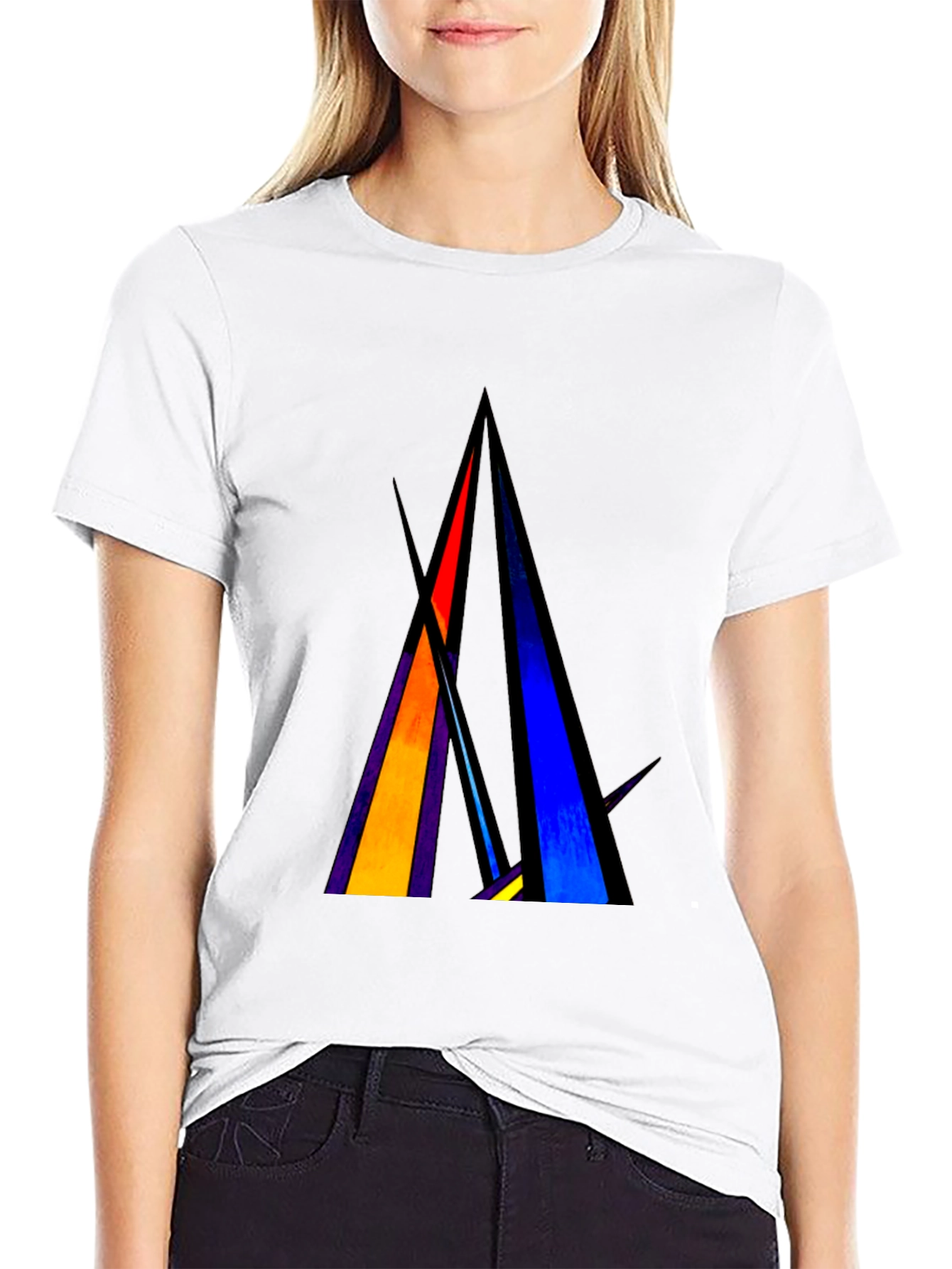 Abstract Geometric T-Shirt - Modern Art Tee