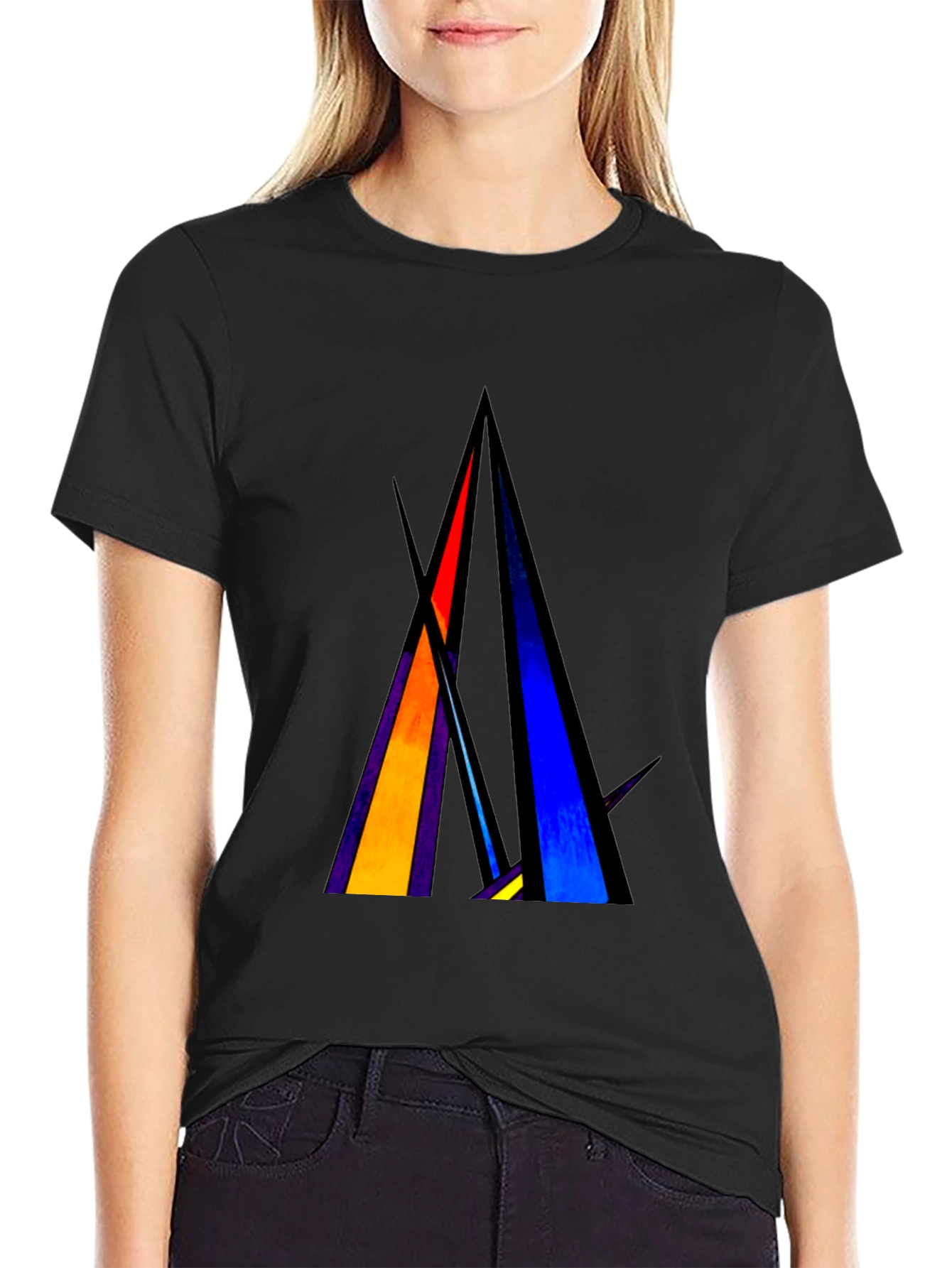 Abstract Geometric T-Shirt - Modern Art Tee