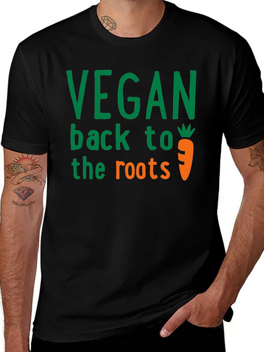 Vegan Roots Graphic Tee - Unisex Organic Cotton Shirt