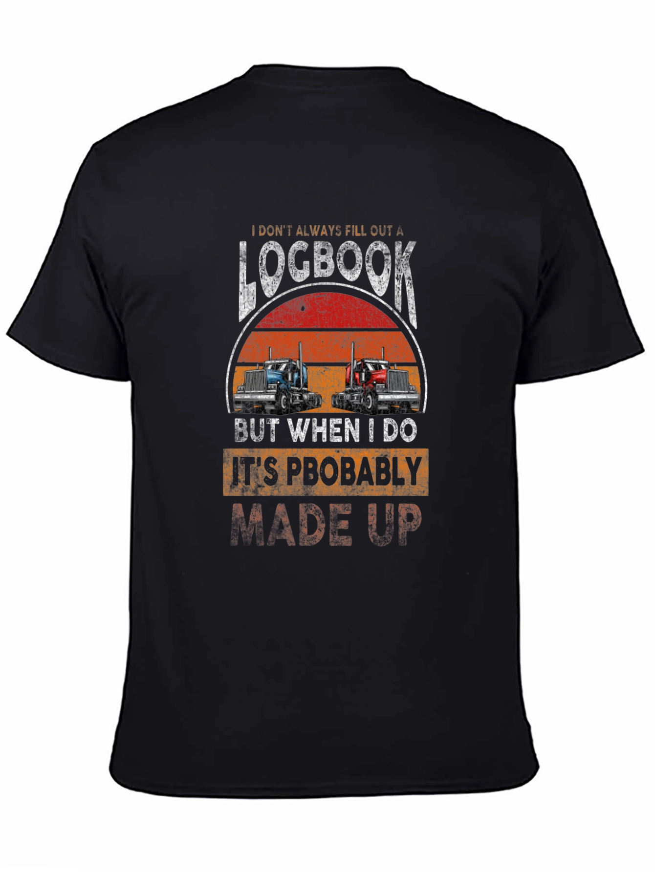 Trucker Logbook Graphic T-Shirt
