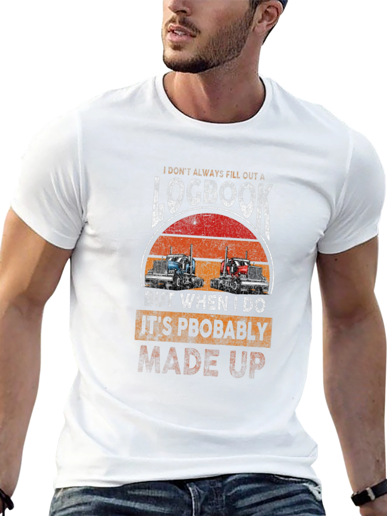 Trucker Logbook Graphic T-Shirt
