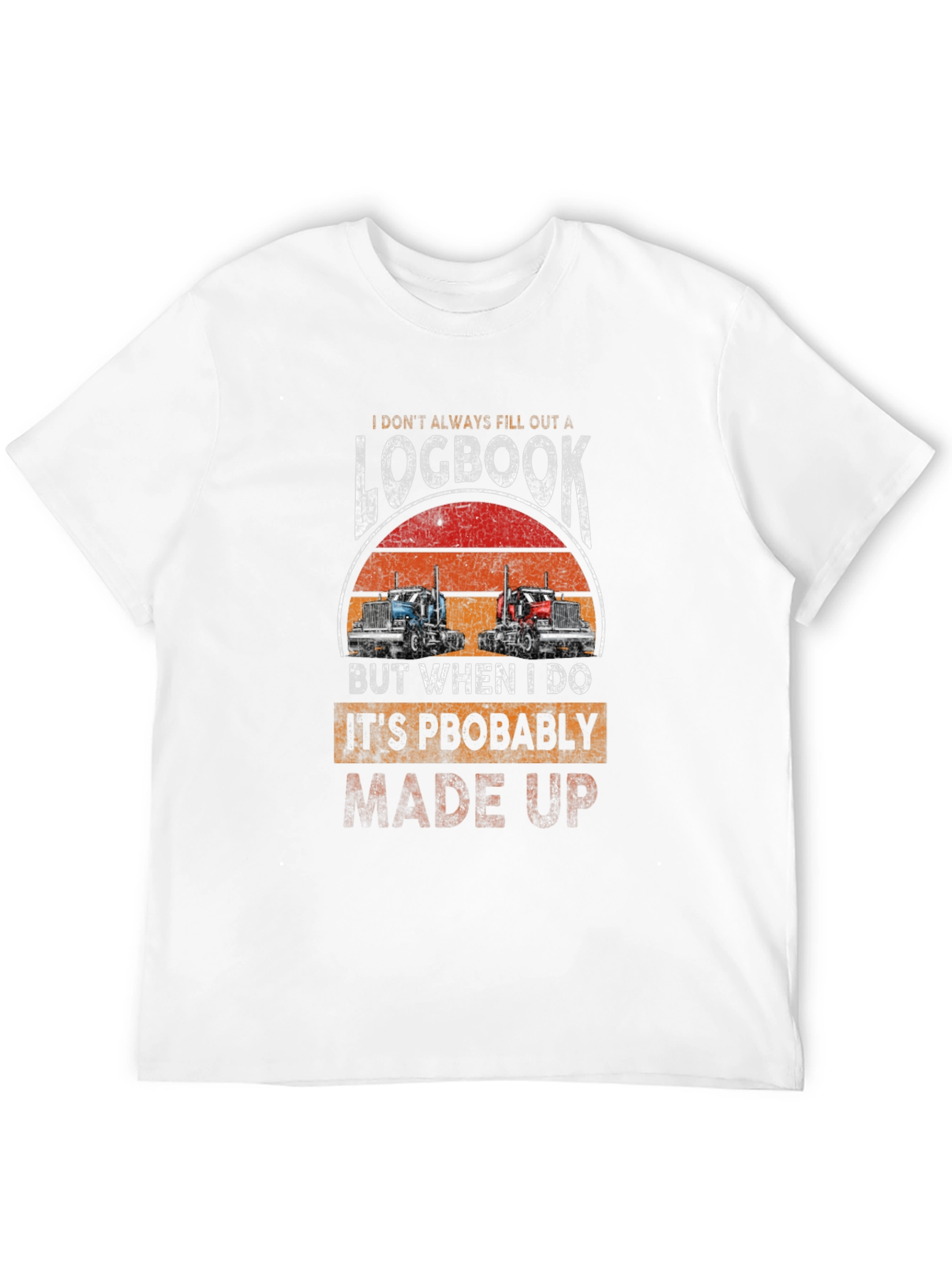 Trucker Logbook Graphic T-Shirt