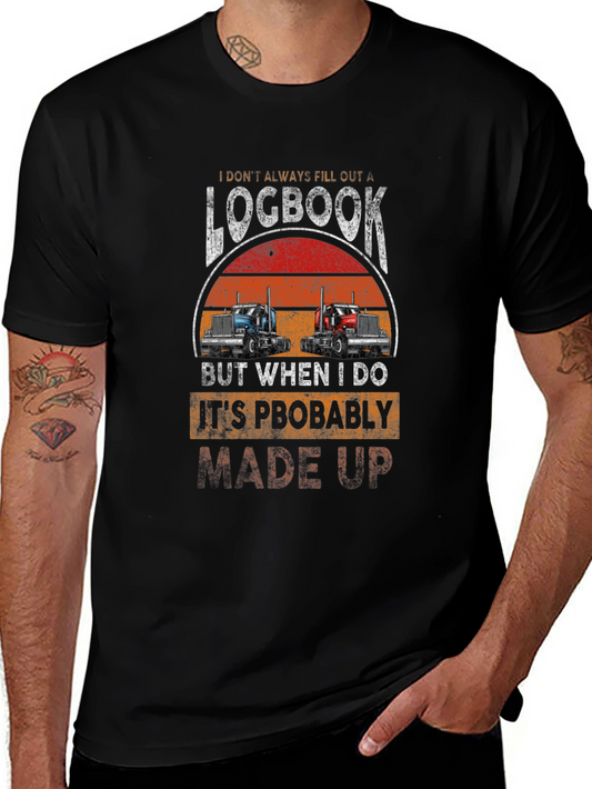 Trucker Logbook Graphic T-Shirt