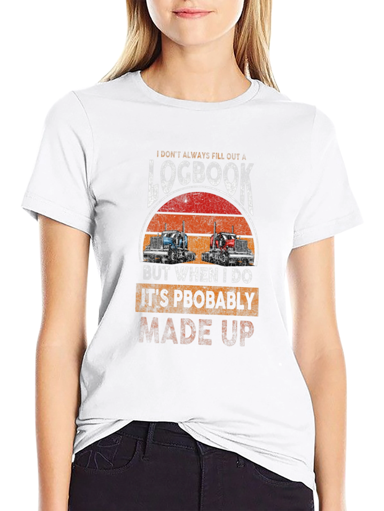 Trucker Logbook Graphic T-Shirt