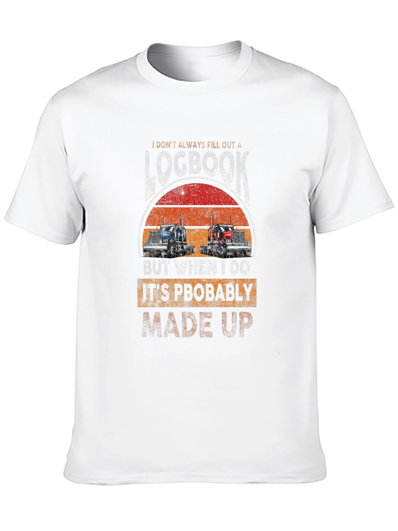 Trucker Logbook Graphic T-Shirt