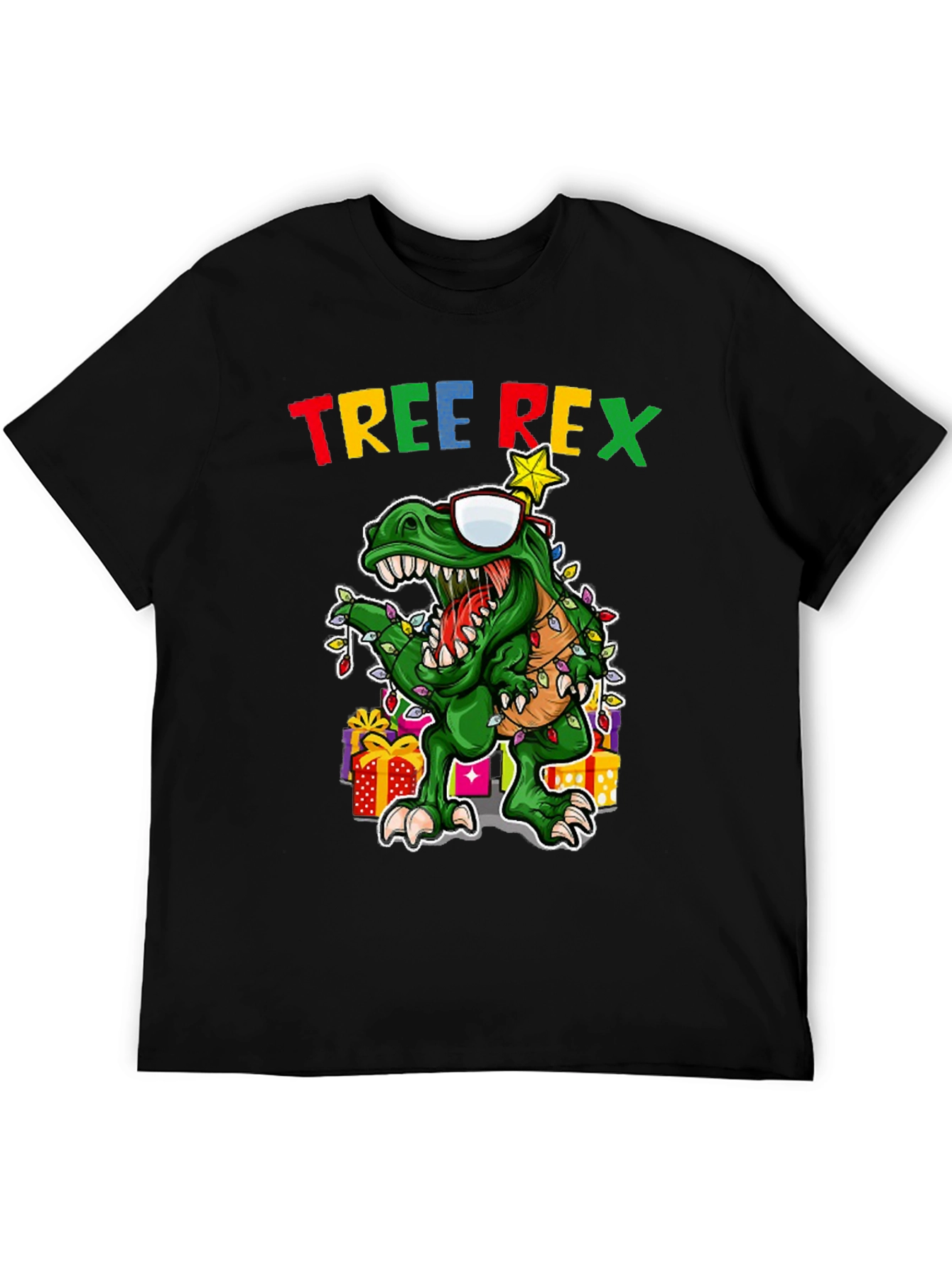 Tree Rex Christmas T-Shirt - Holiday Dinosaur Tee