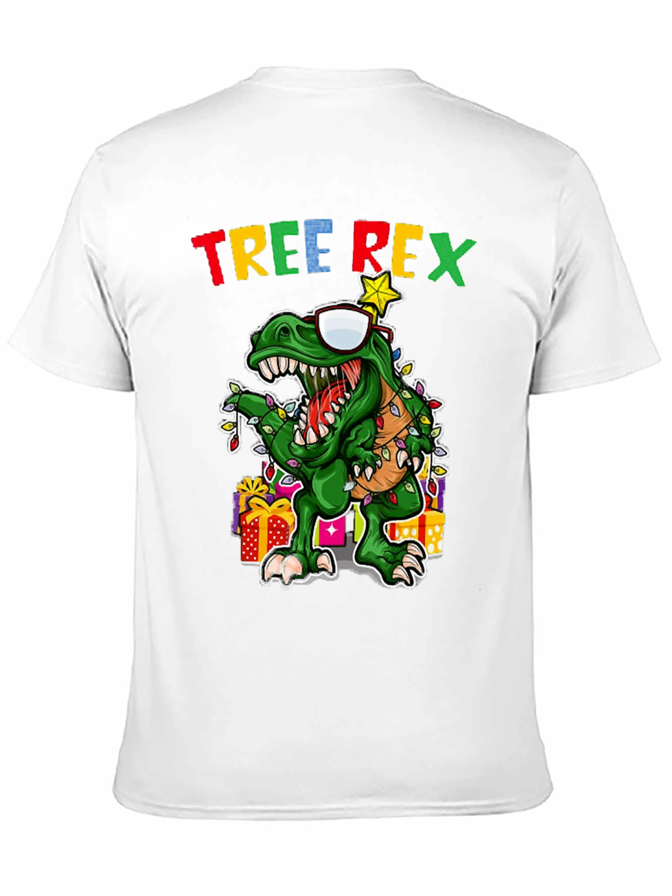 Tree Rex Christmas T-Shirt - Holiday Dinosaur Tee