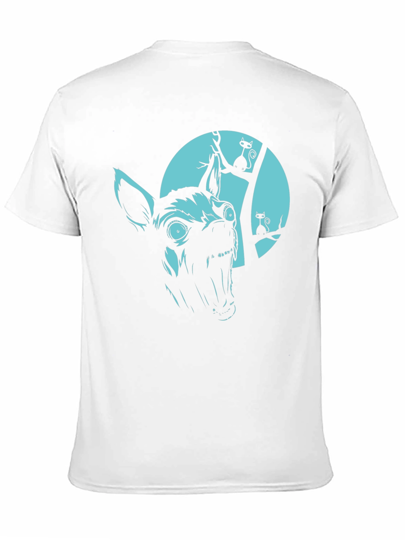 Mens Halloween Dog & Cat Graphic Tee