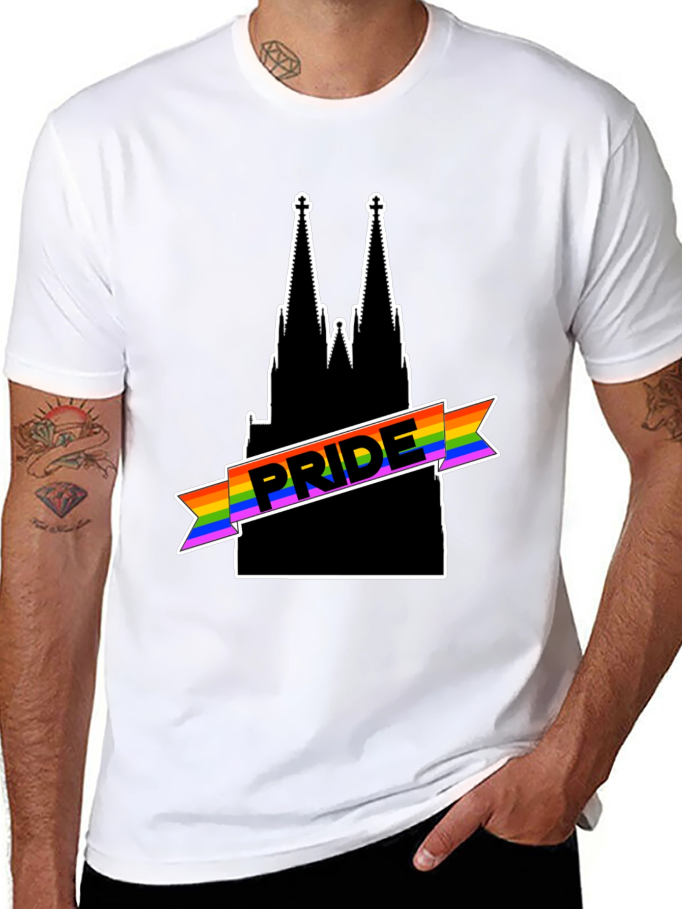 Pride Cologne Cathedral T-Shirt - Black