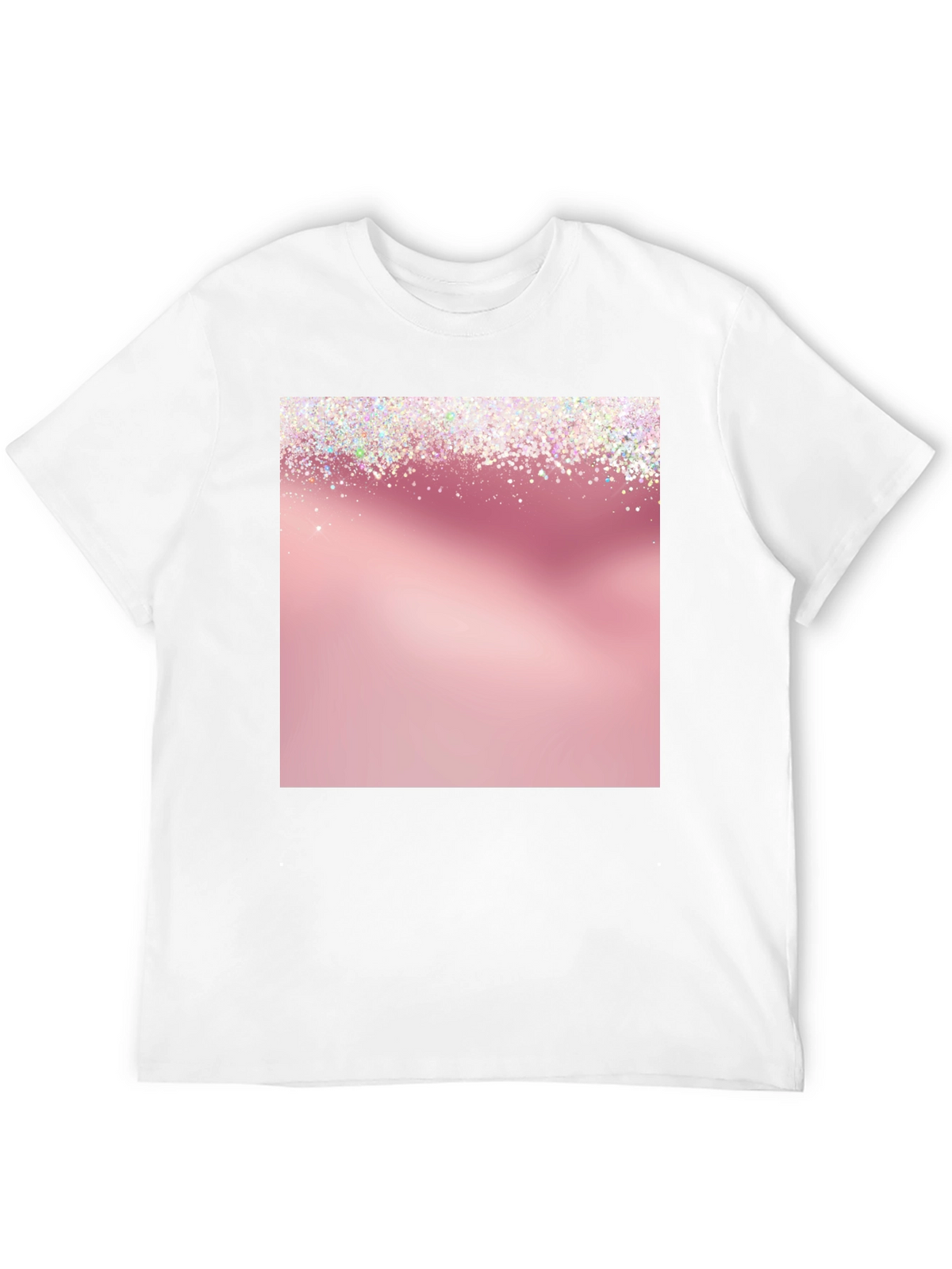 Sparkly Pink Graphic Tee - Stylish & Trendy