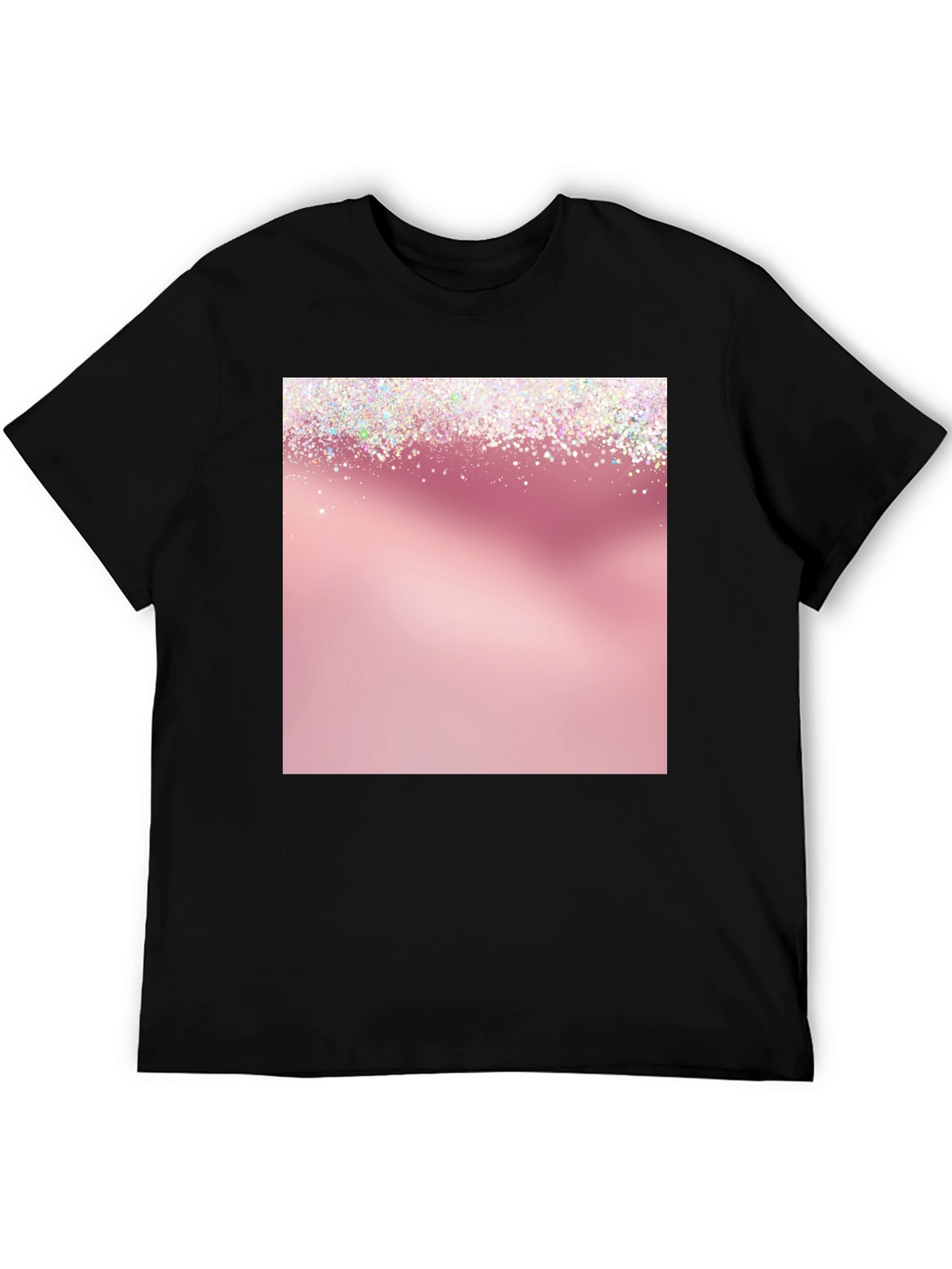 Sparkly Pink Graphic Tee - Stylish & Trendy