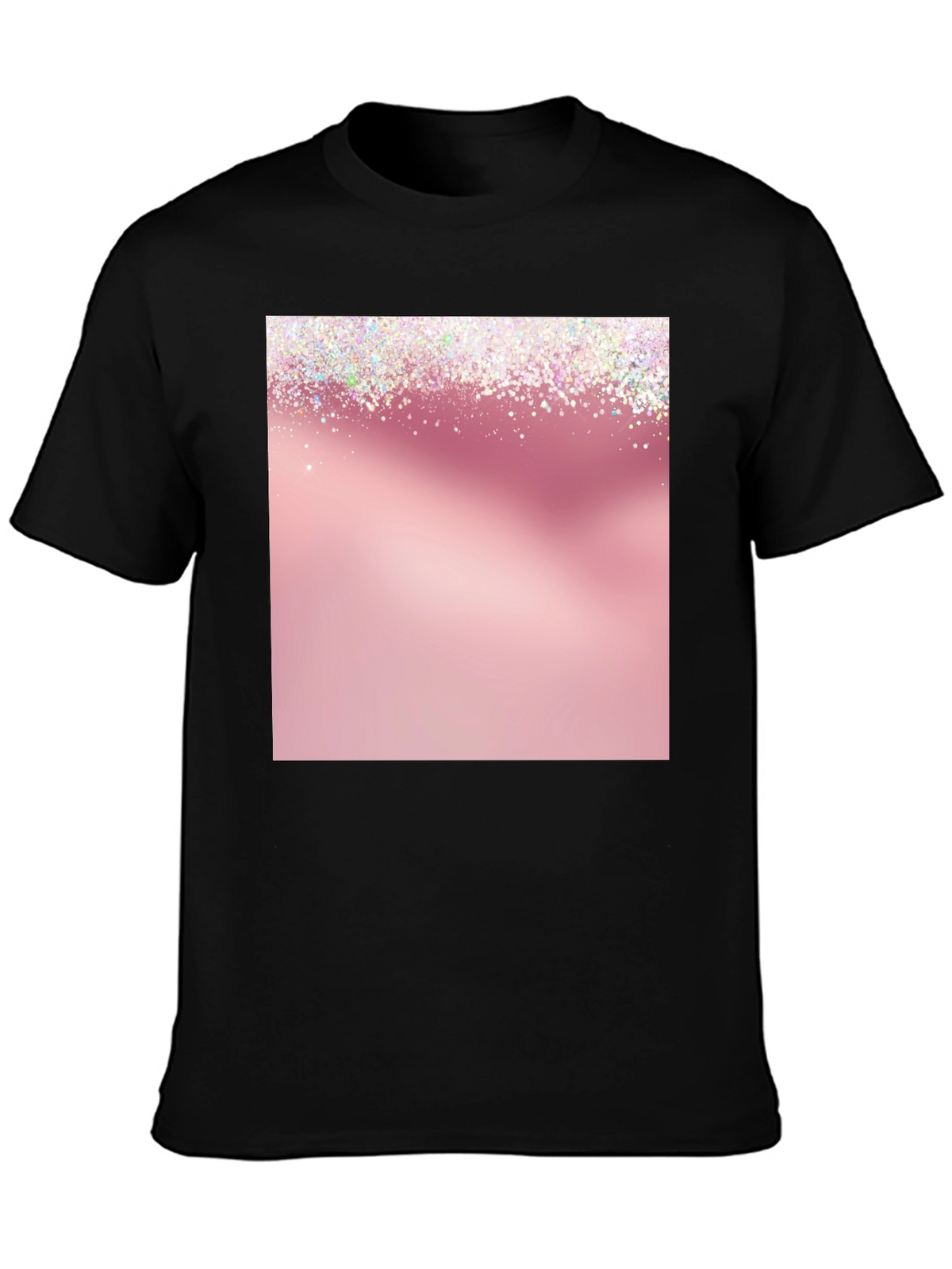 Sparkly Pink Graphic Tee - Stylish & Trendy