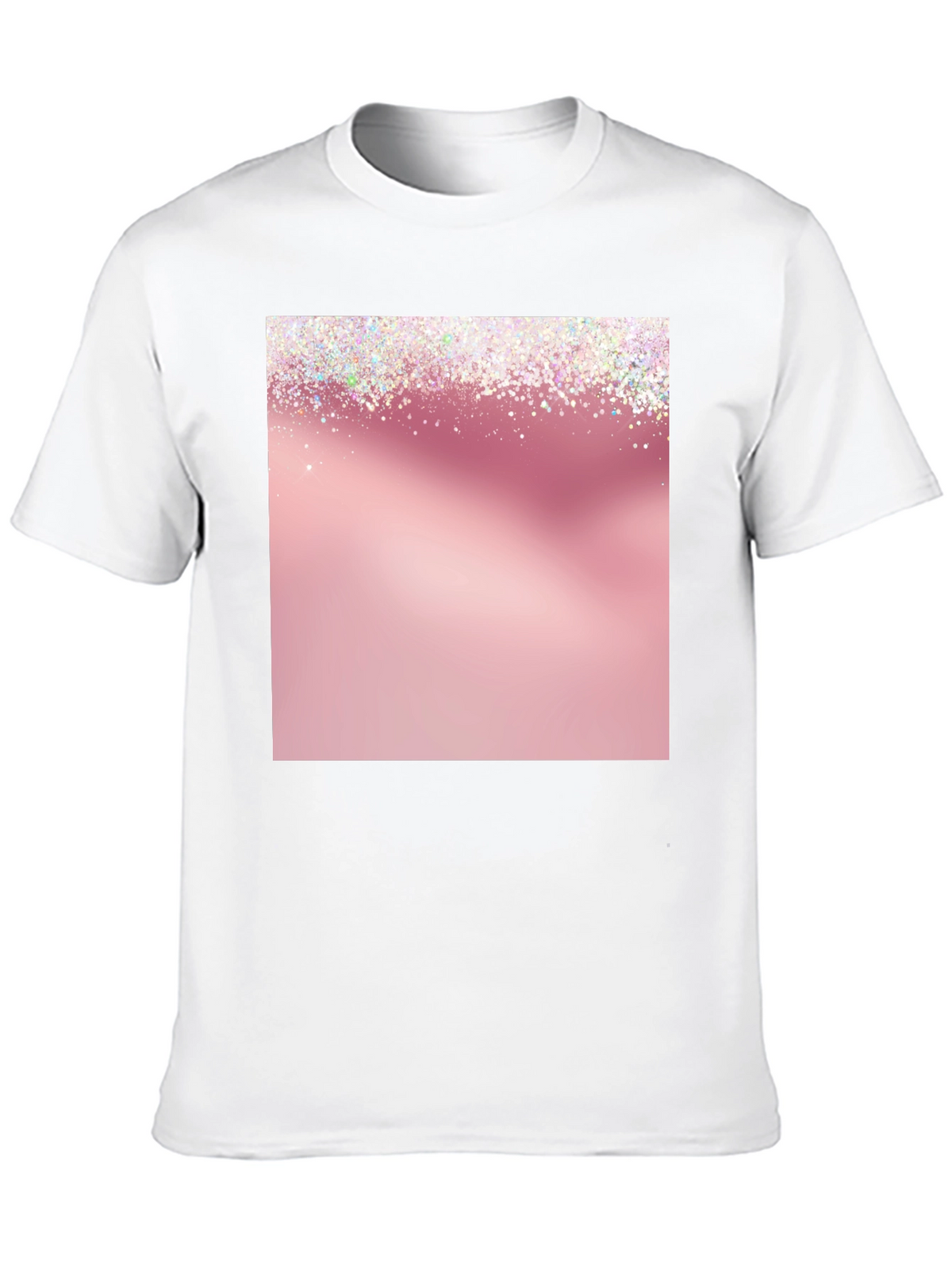 Sparkly Pink Graphic Tee - Stylish & Trendy