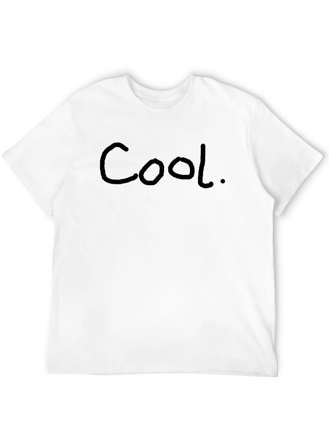 Cool Black Crew Neck Short Sleeve T-Shirt