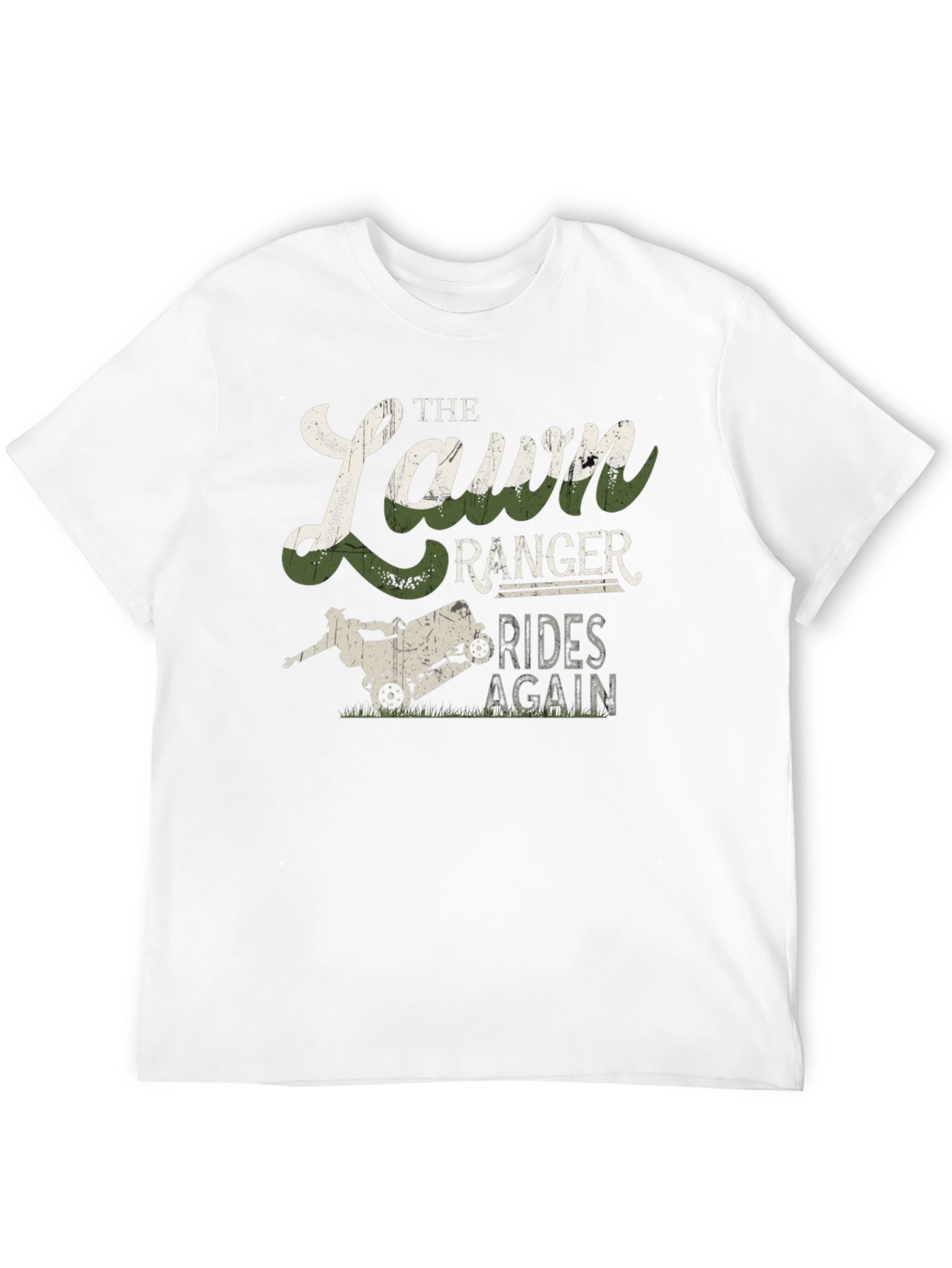 Lawn Ranger Rides Again Mens Graphic T-Shirt