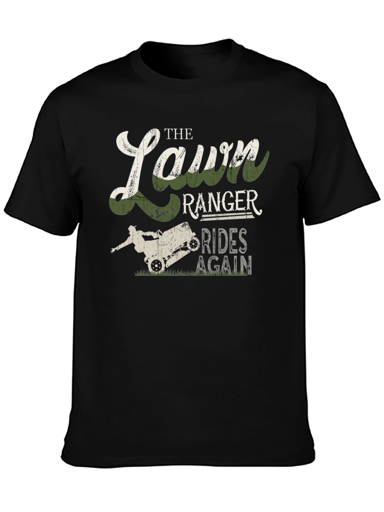 Lawn Ranger Rides Again Mens Graphic T-Shirt