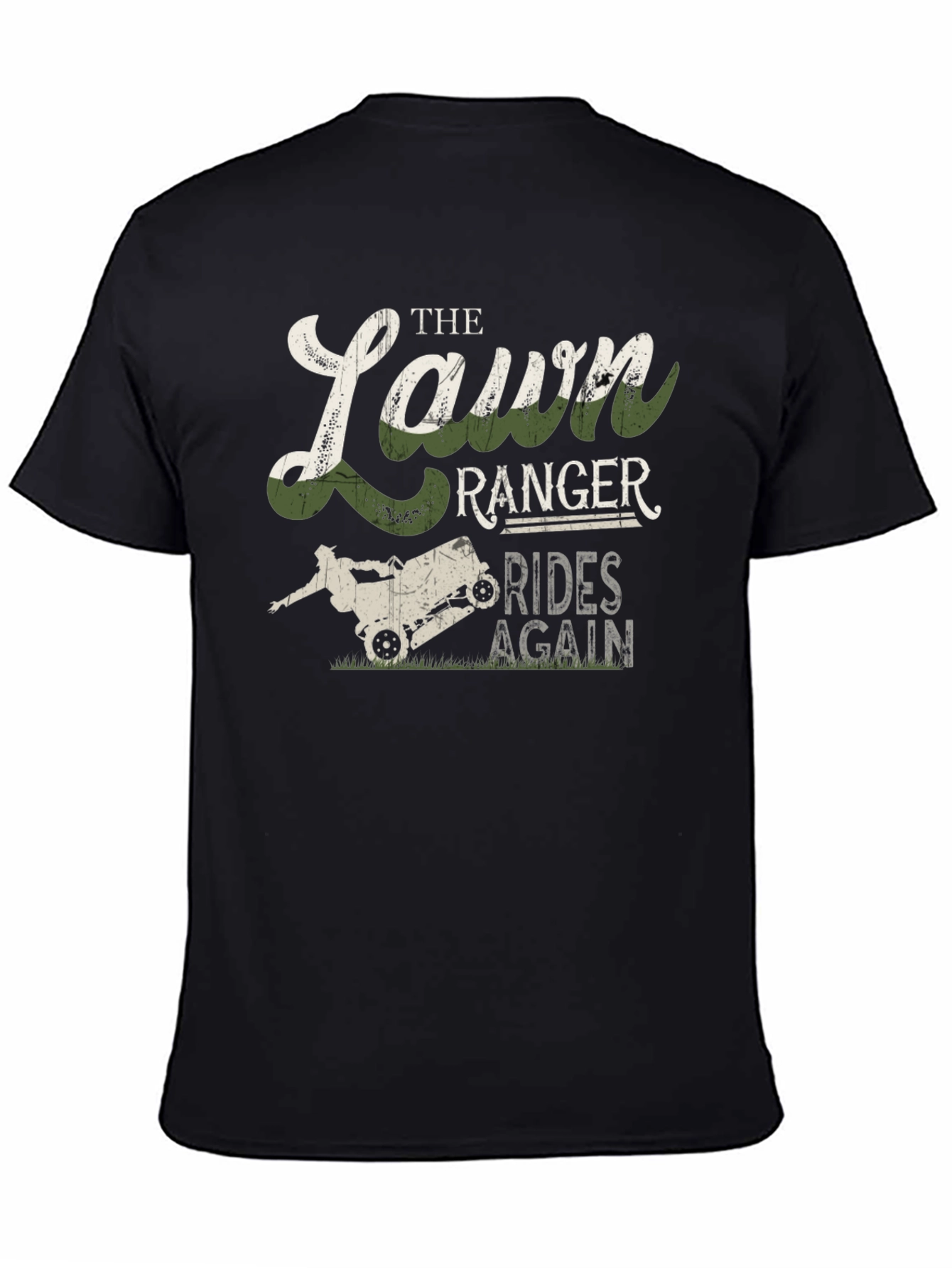 Lawn Ranger Rides Again Mens Graphic T-Shirt