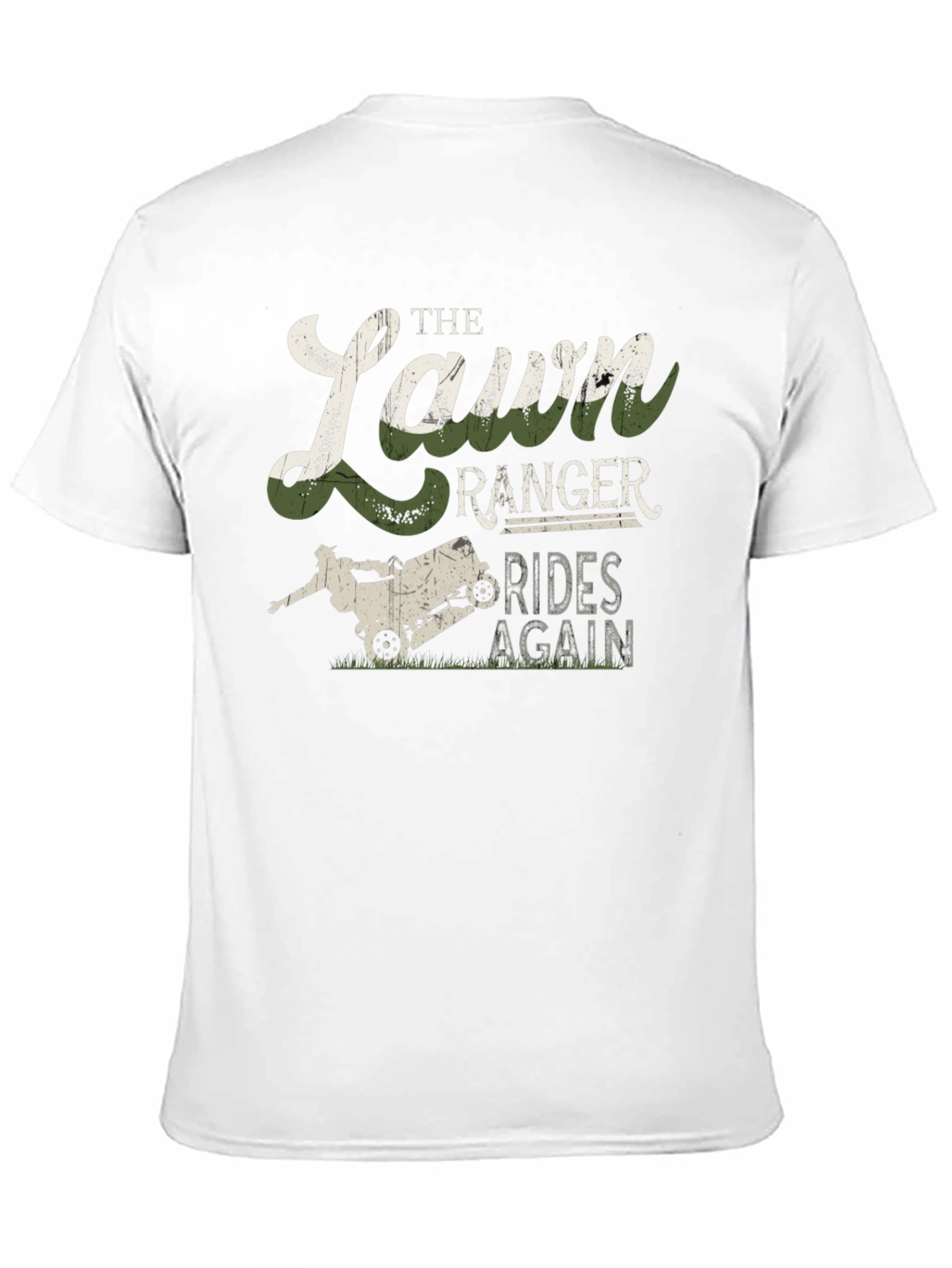 Lawn Ranger Rides Again Mens Graphic T-Shirt