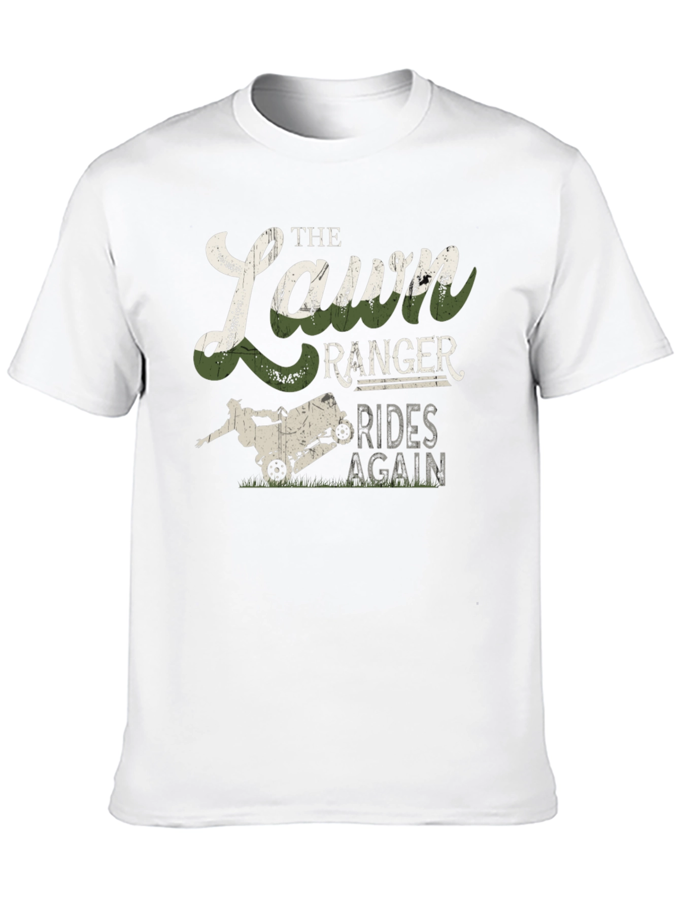 Lawn Ranger Rides Again Mens Graphic T-Shirt