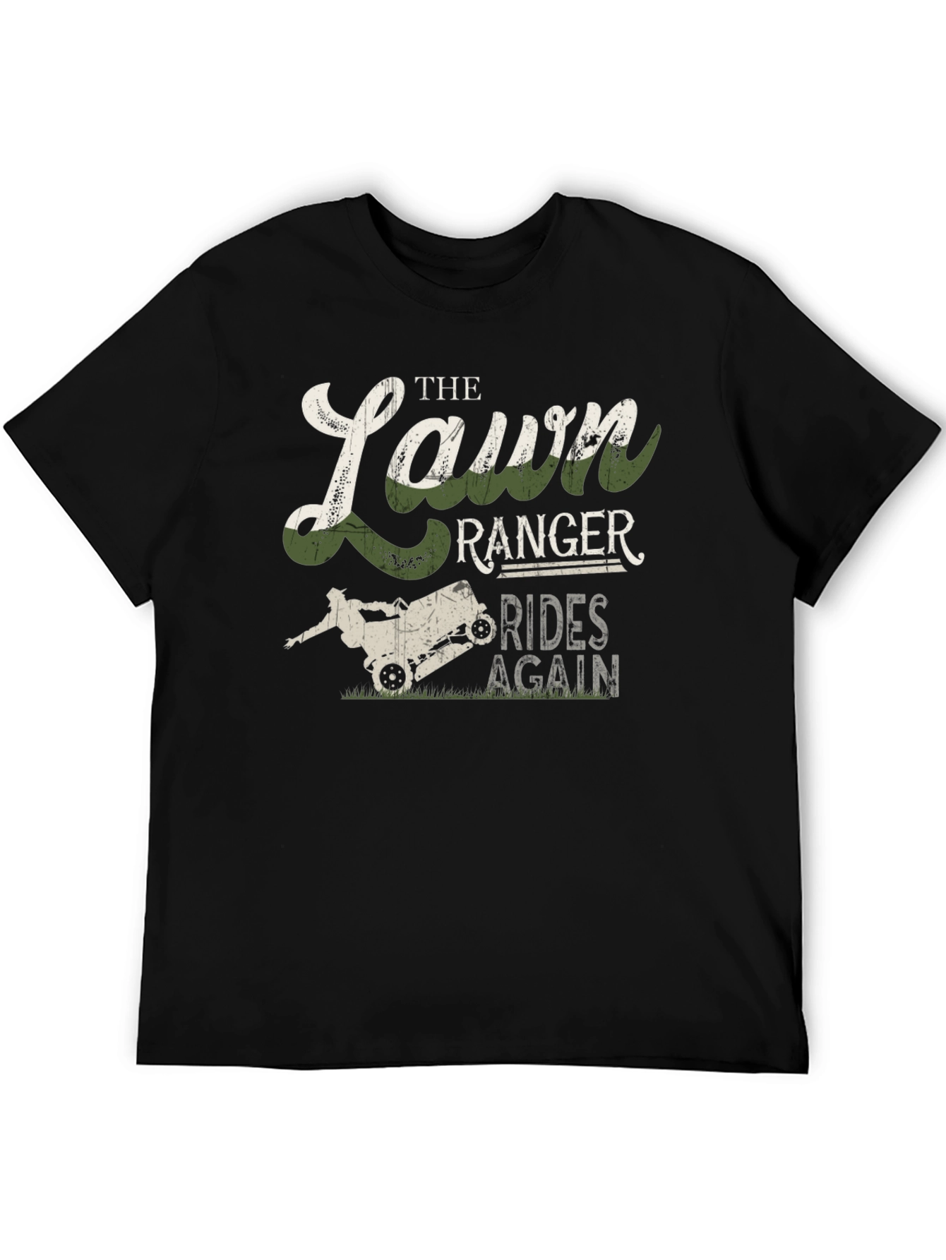 Lawn Ranger Rides Again Mens Graphic T-Shirt