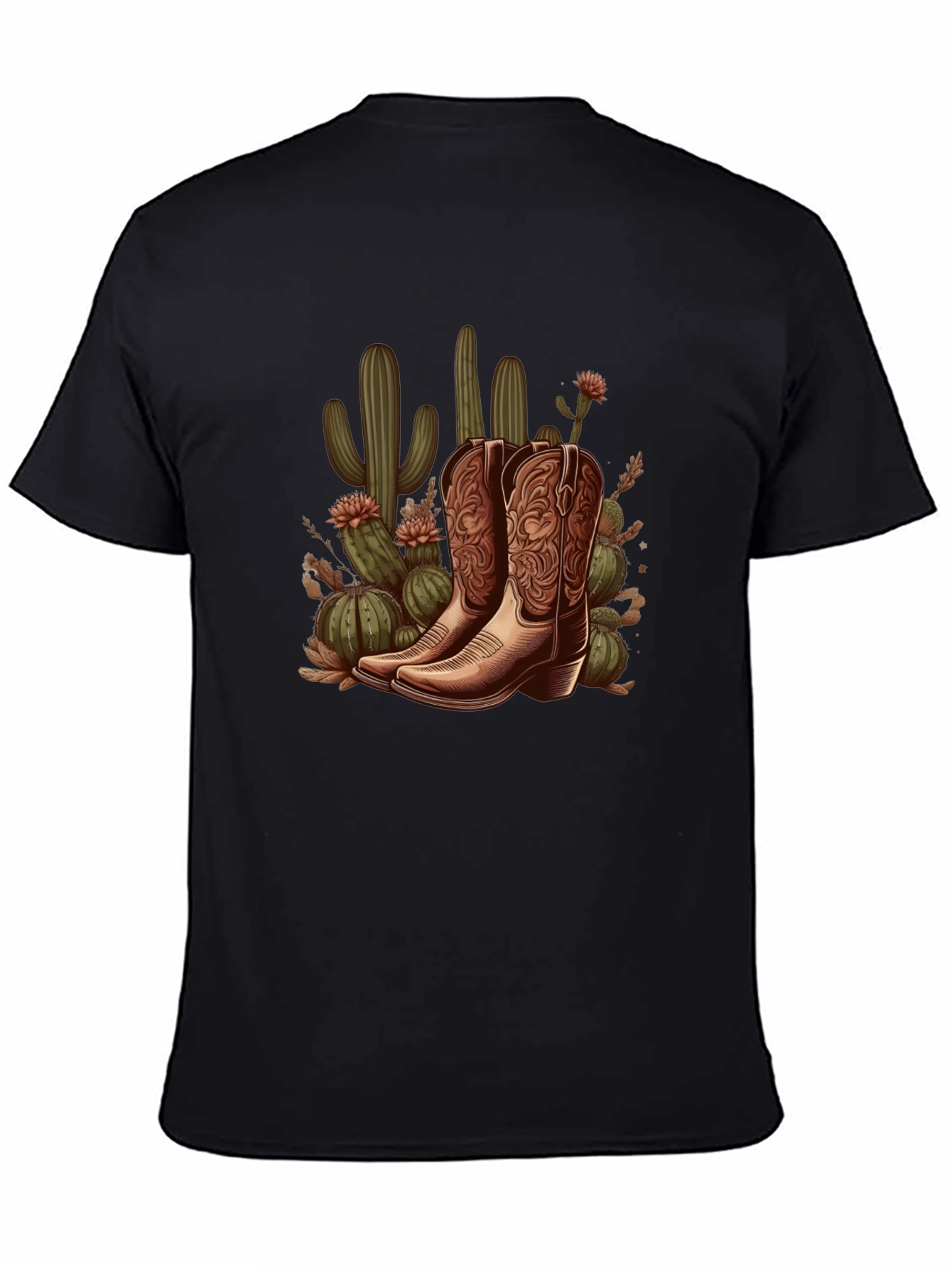 Cowboy Boots and Cactus Graphic Tee