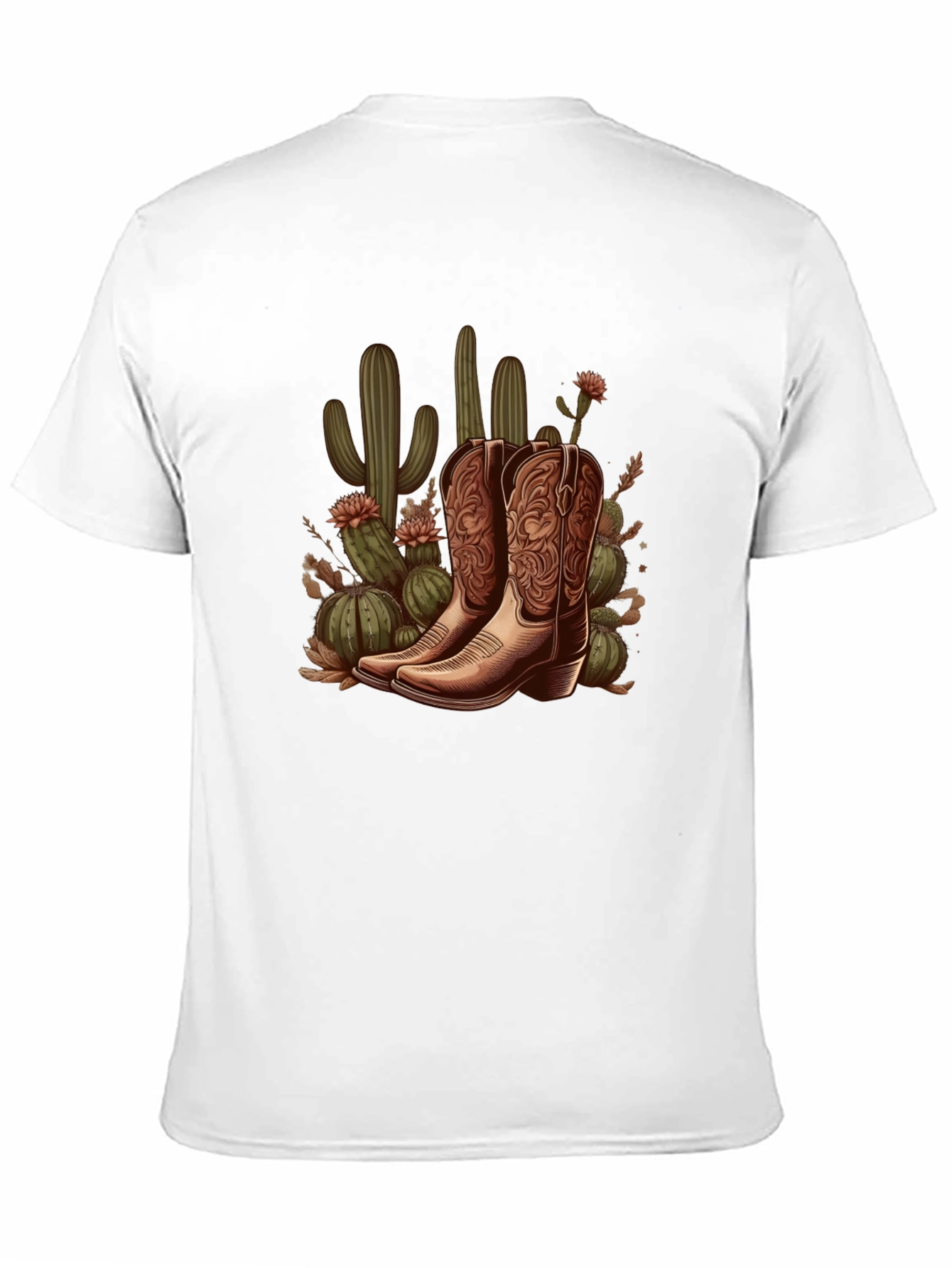 Cowboy Boots and Cactus Graphic Tee