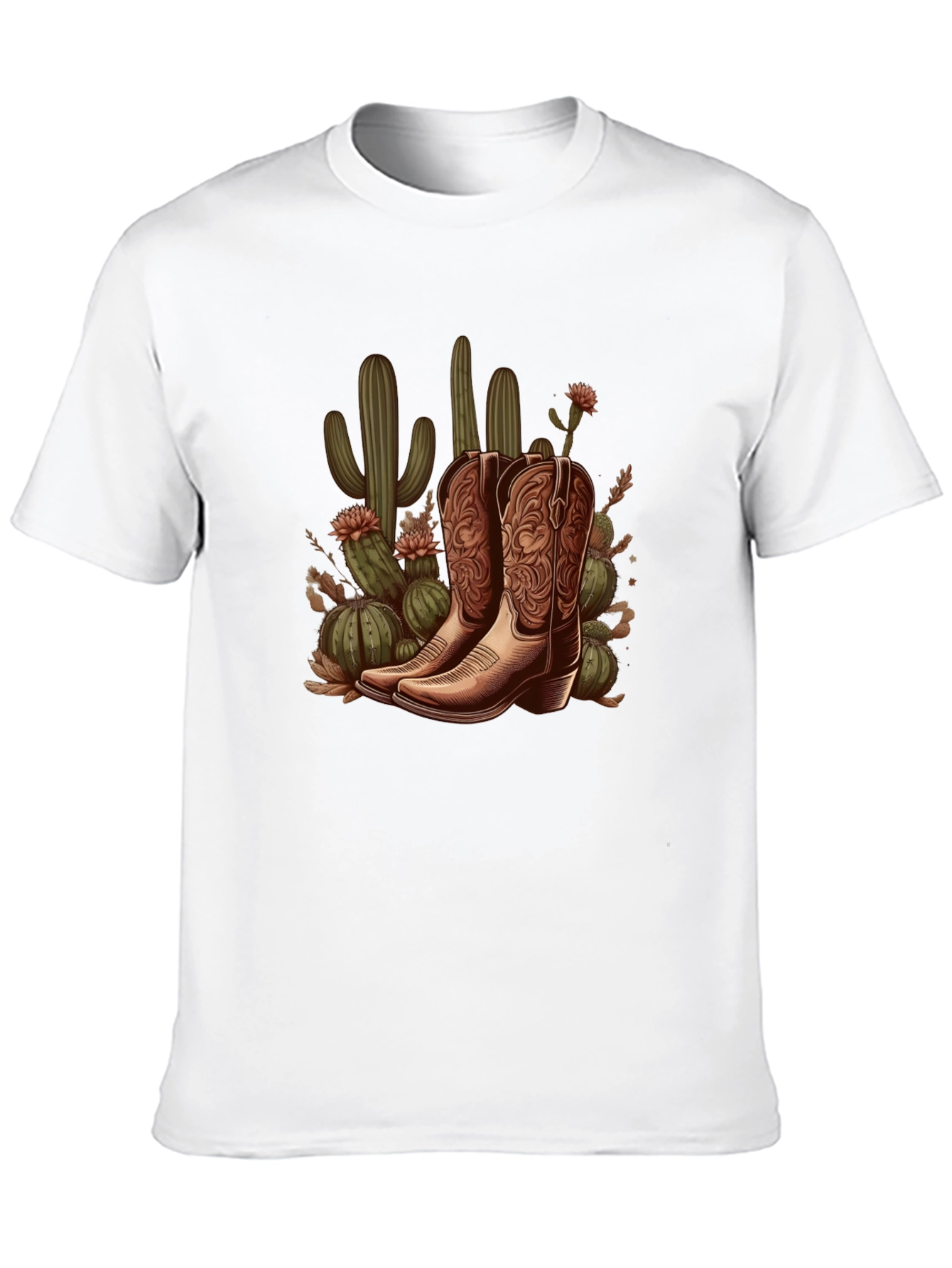 Cowboy Boots and Cactus Graphic Tee