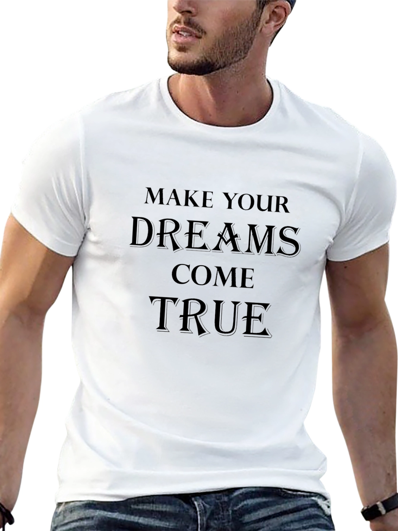Dream Come True Black Graphic Tee