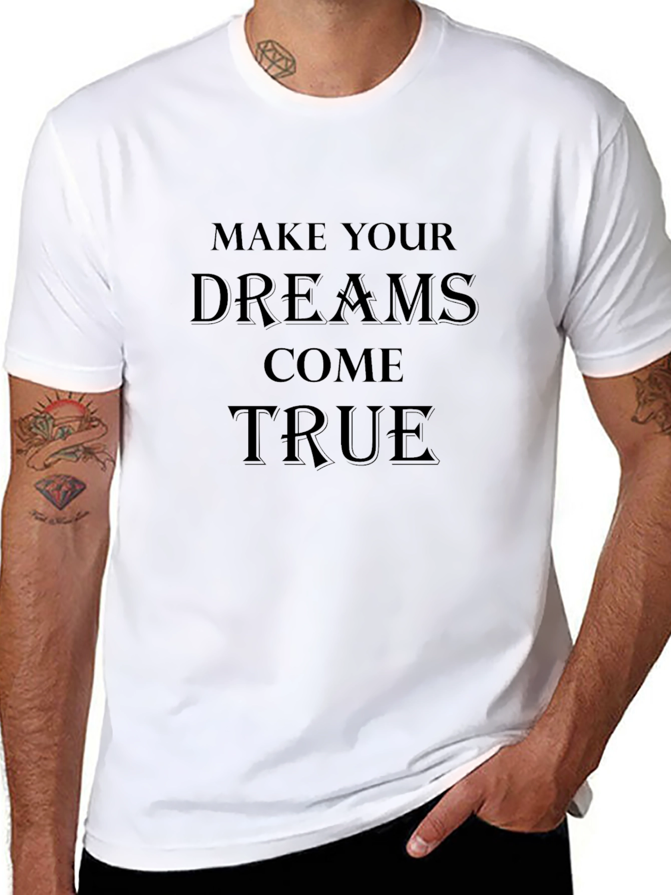 Dream Come True Black Graphic Tee