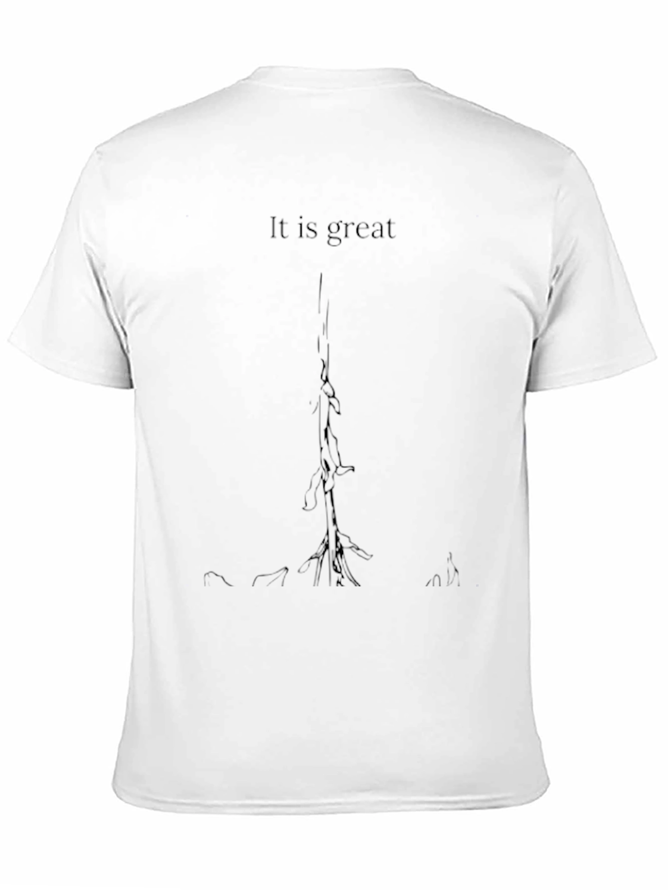 It is Great - Graphic Print Black T-Shirt