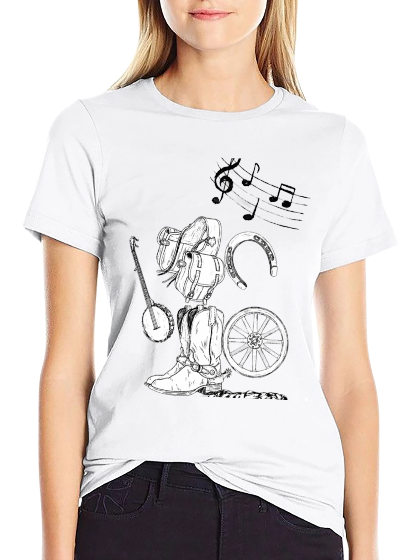 Rustic Cowboy Music Graphic Tee