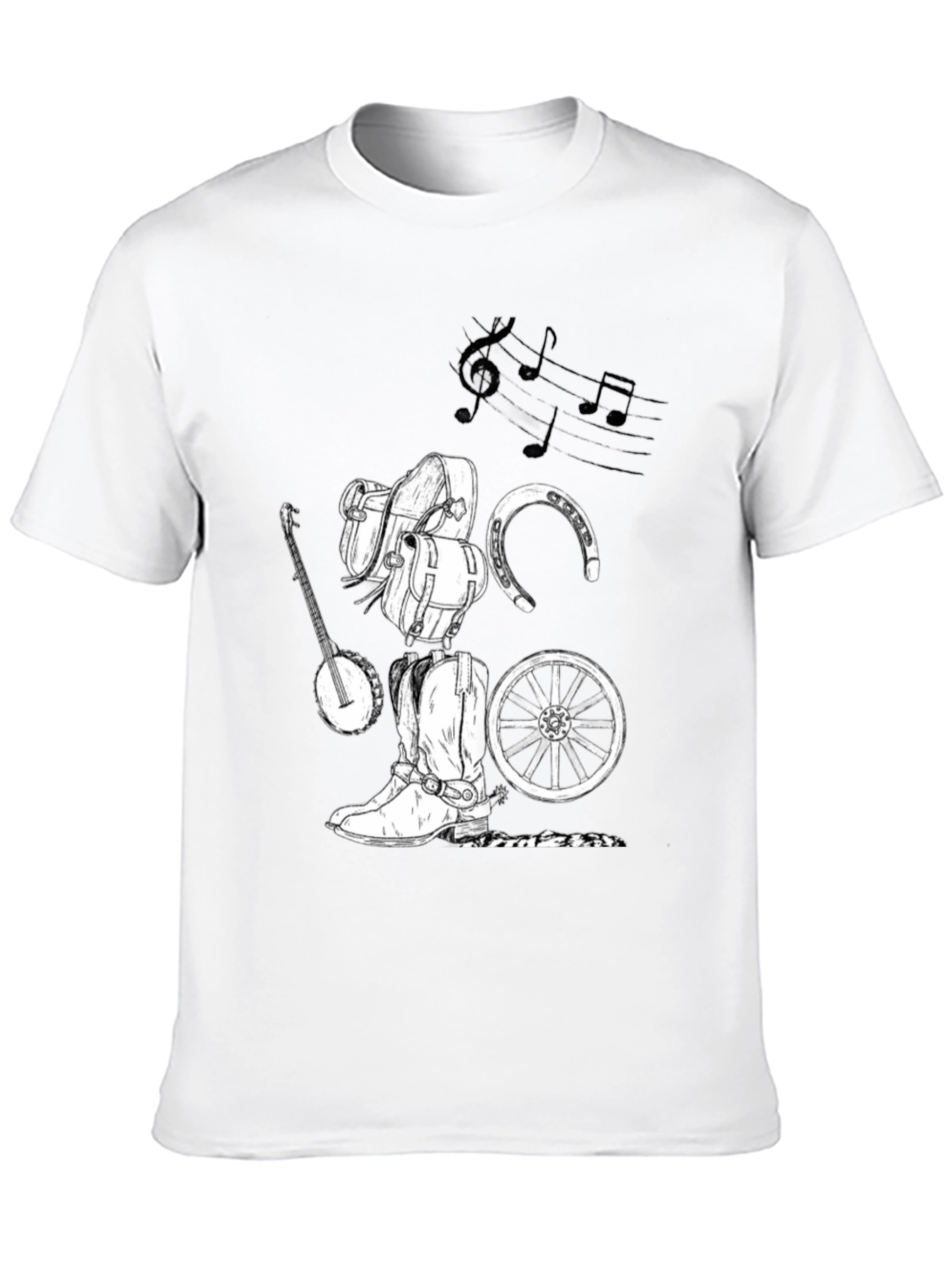 Rustic Cowboy Music Graphic Tee
