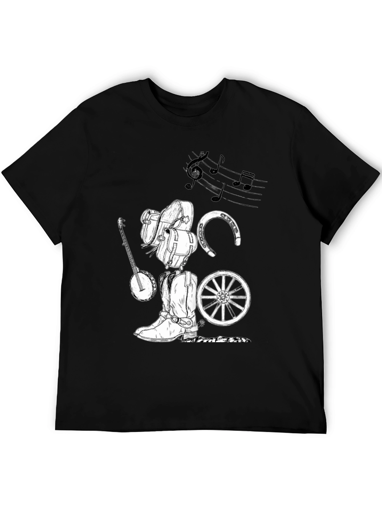 Rustic Cowboy Music Graphic Tee