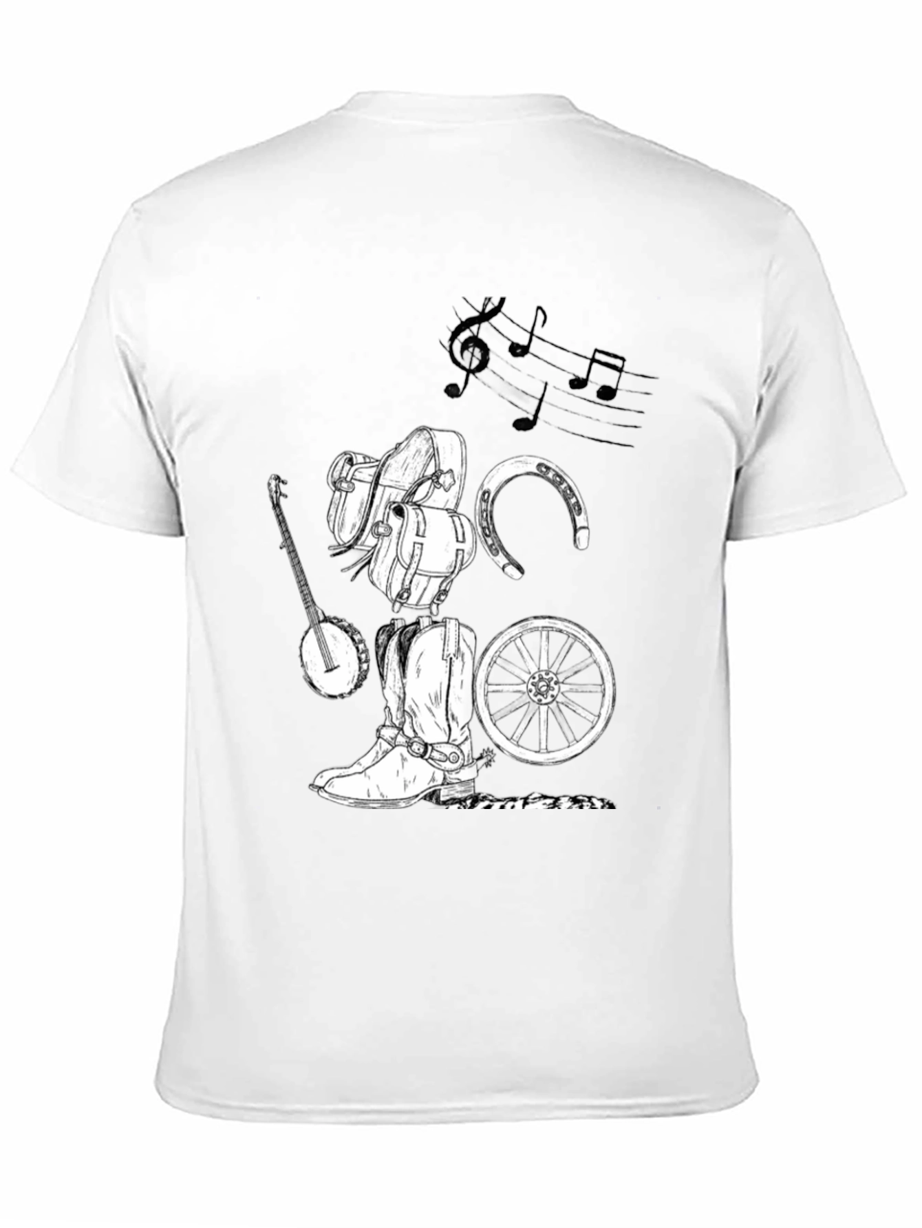 Rustic Cowboy Music Graphic Tee