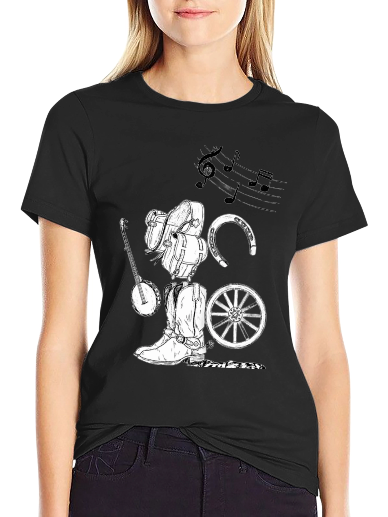 Rustic Cowboy Music Graphic Tee