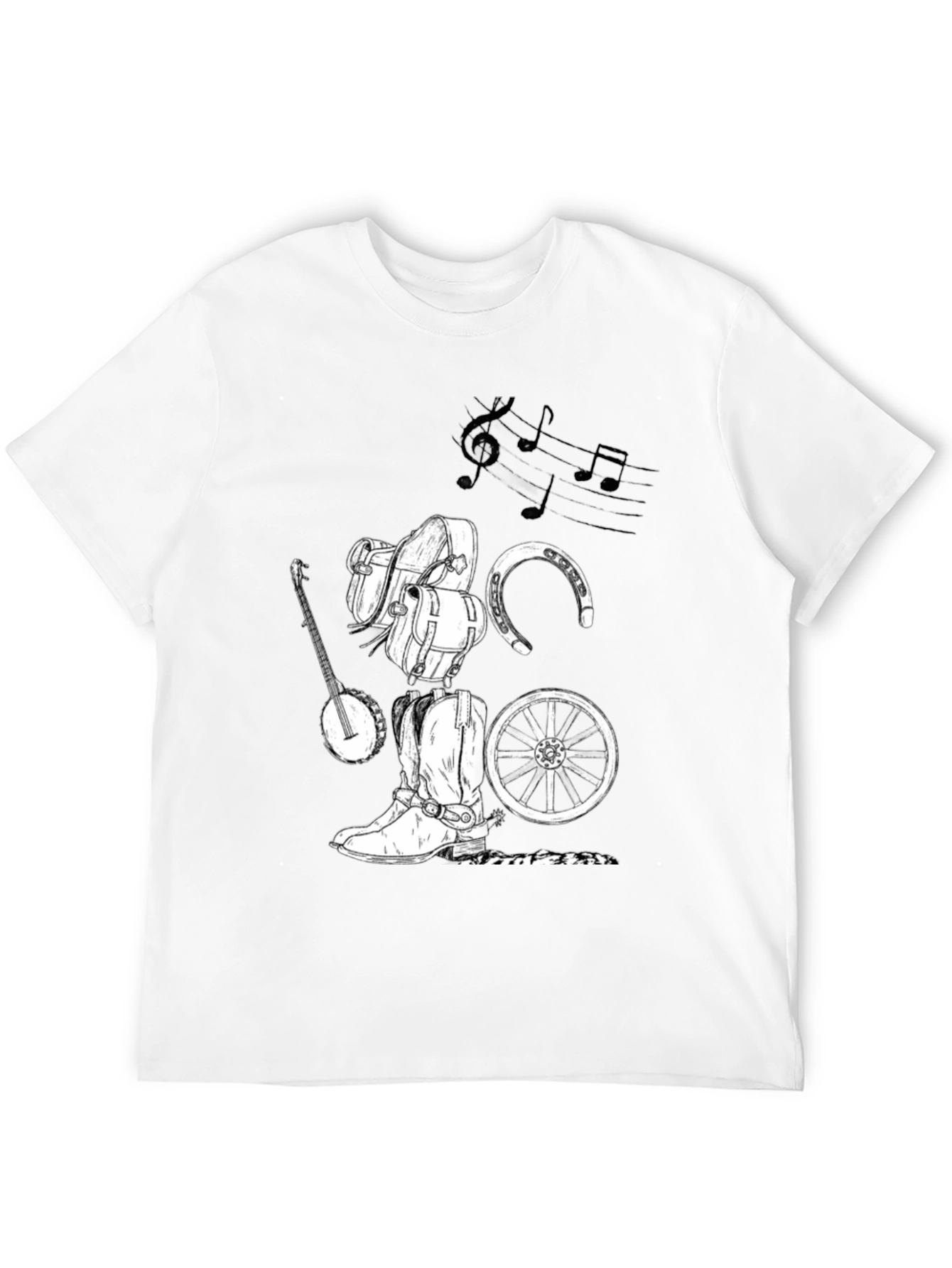 Rustic Cowboy Music Graphic Tee