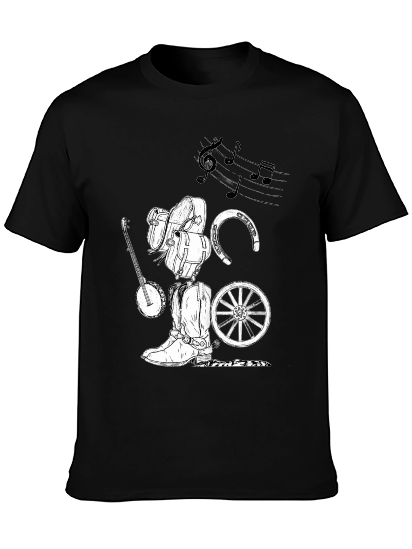 Rustic Cowboy Music Graphic Tee