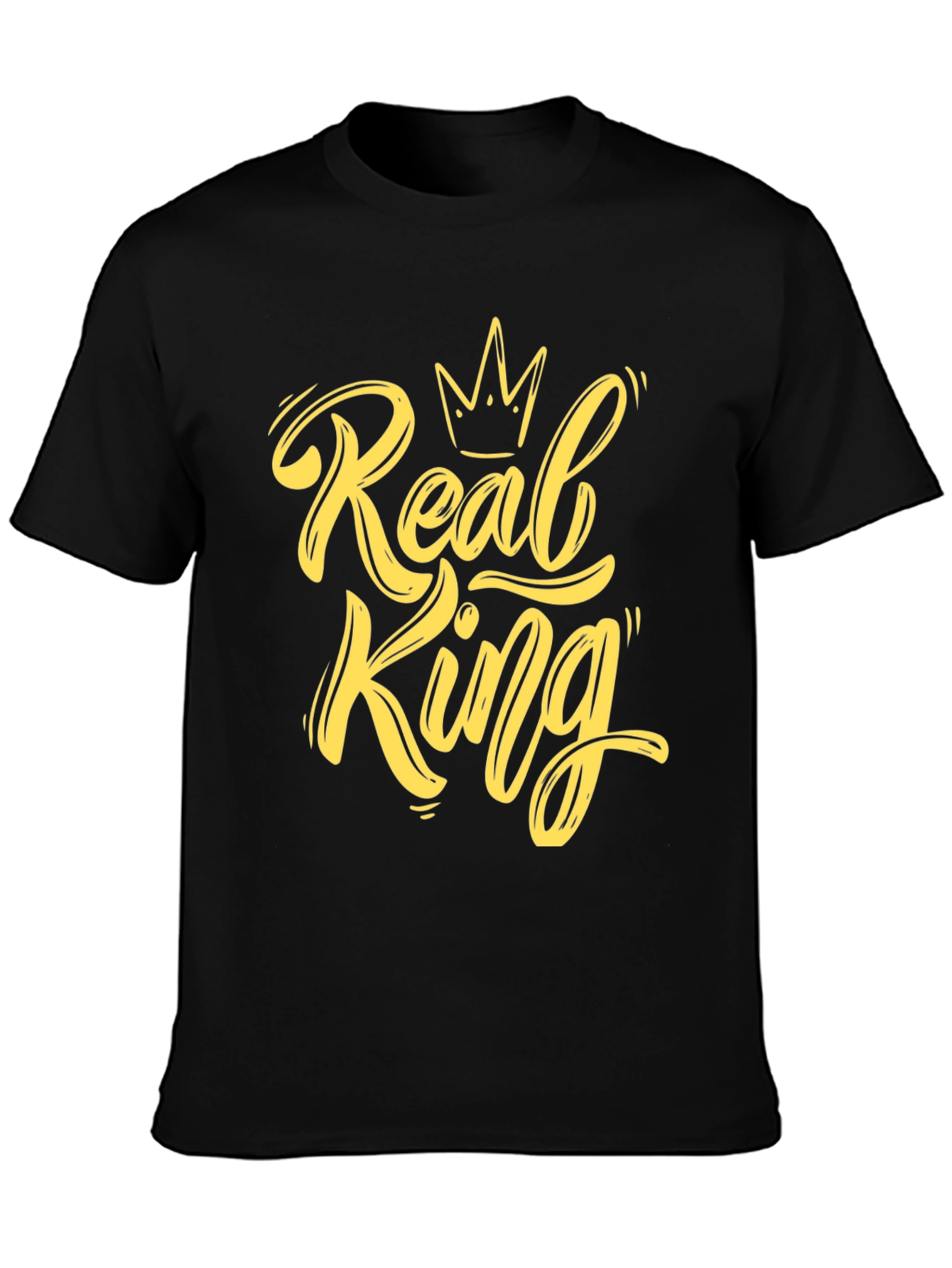 Real King Black Tee