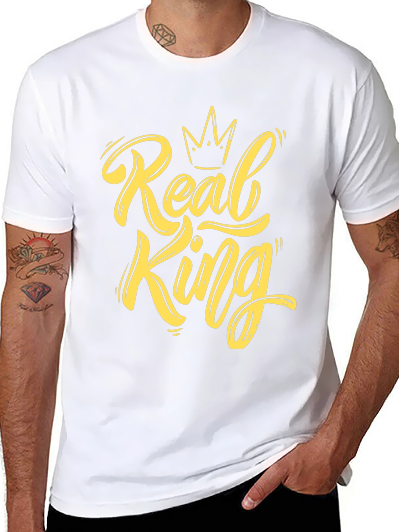 Real King Black Tee