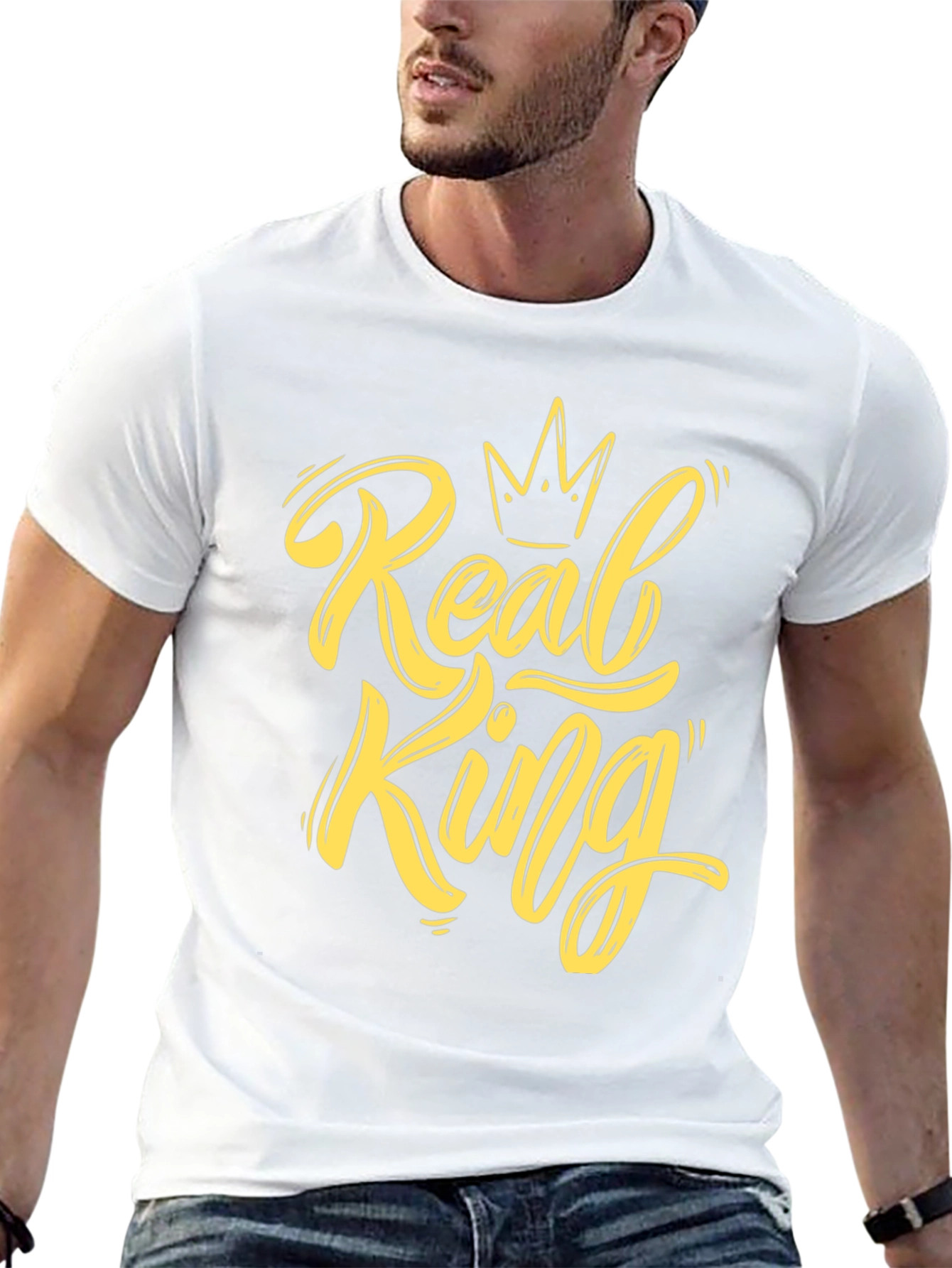 Real King Black Tee