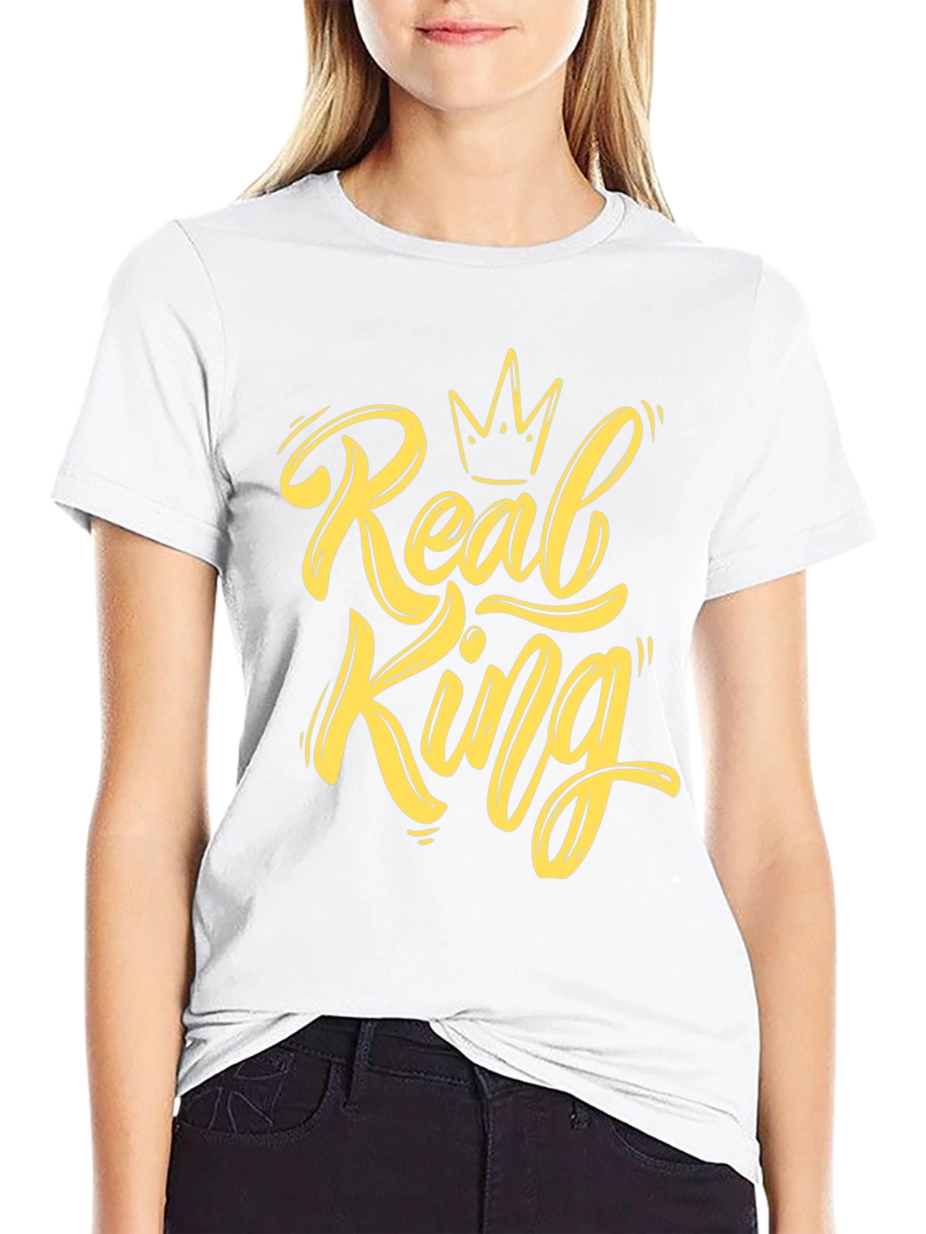Real King Black Tee