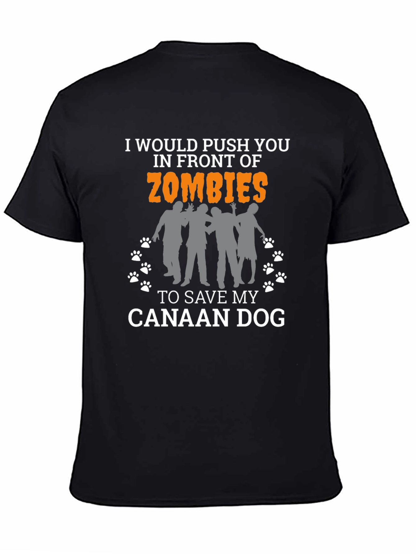 Canaan Dog Zombie T-Shirt: Funny Dog Lover Tee
