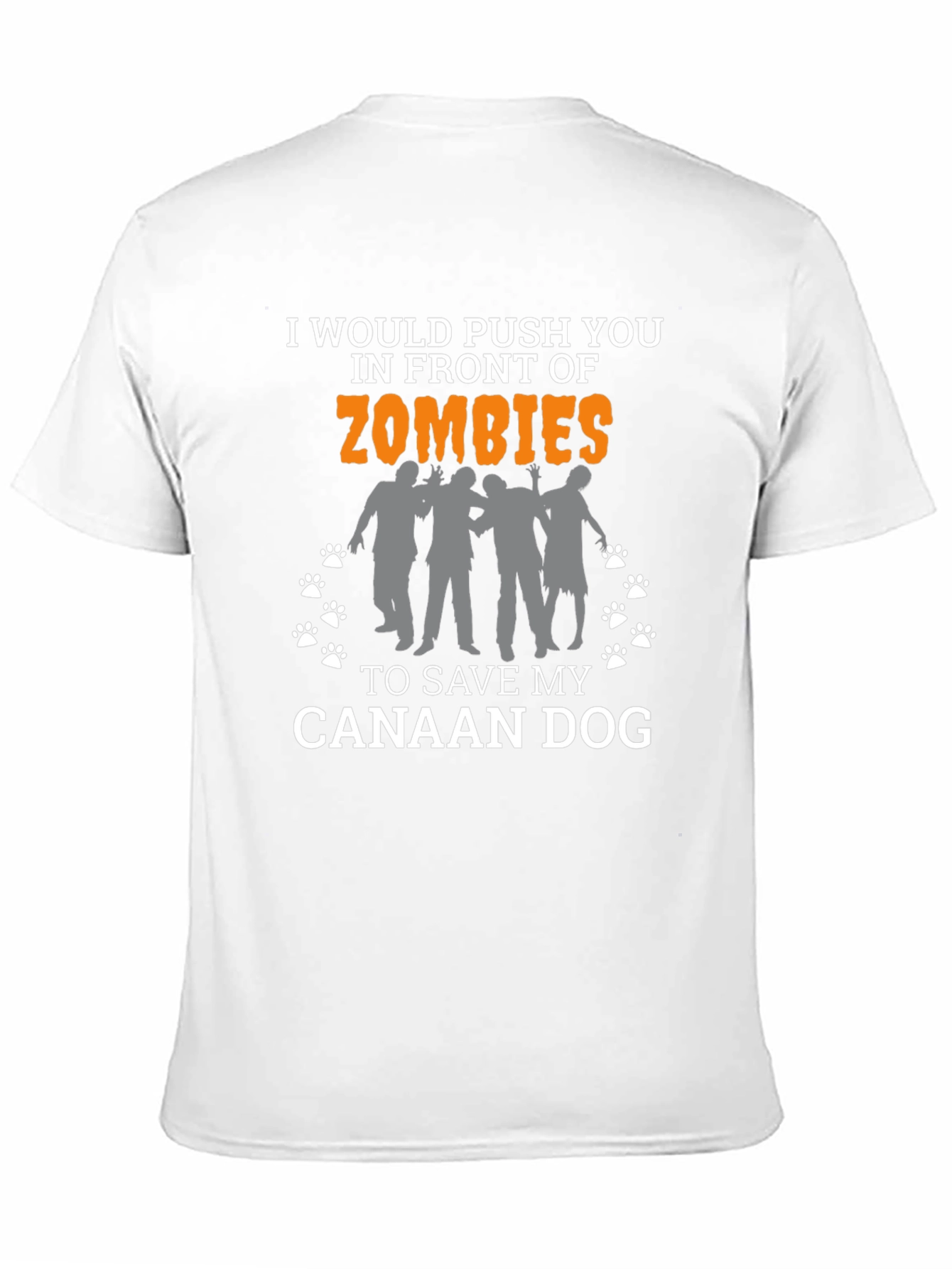 Canaan Dog Zombie T-Shirt: Funny Dog Lover Tee