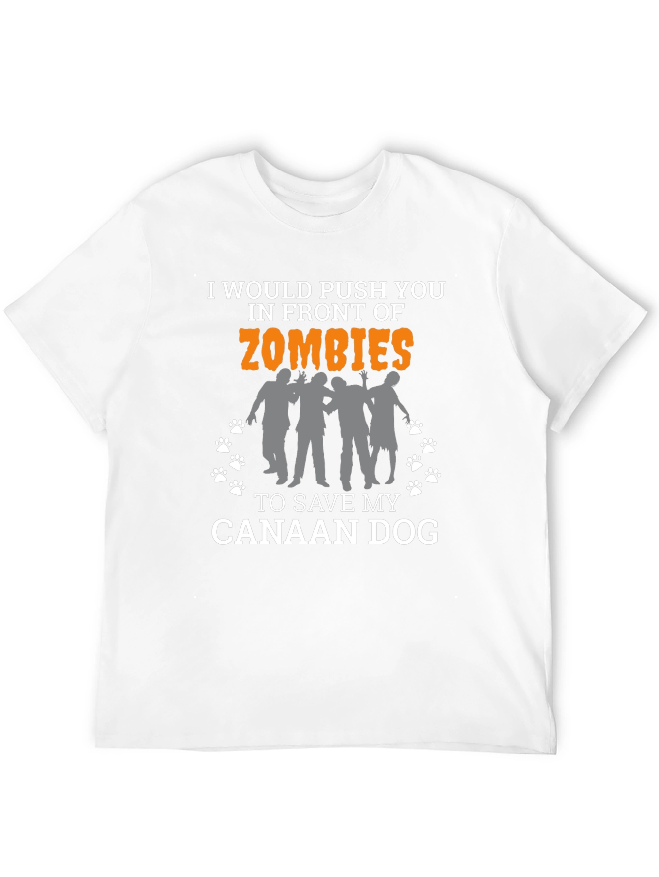 Canaan Dog Zombie T-Shirt: Funny Dog Lover Tee